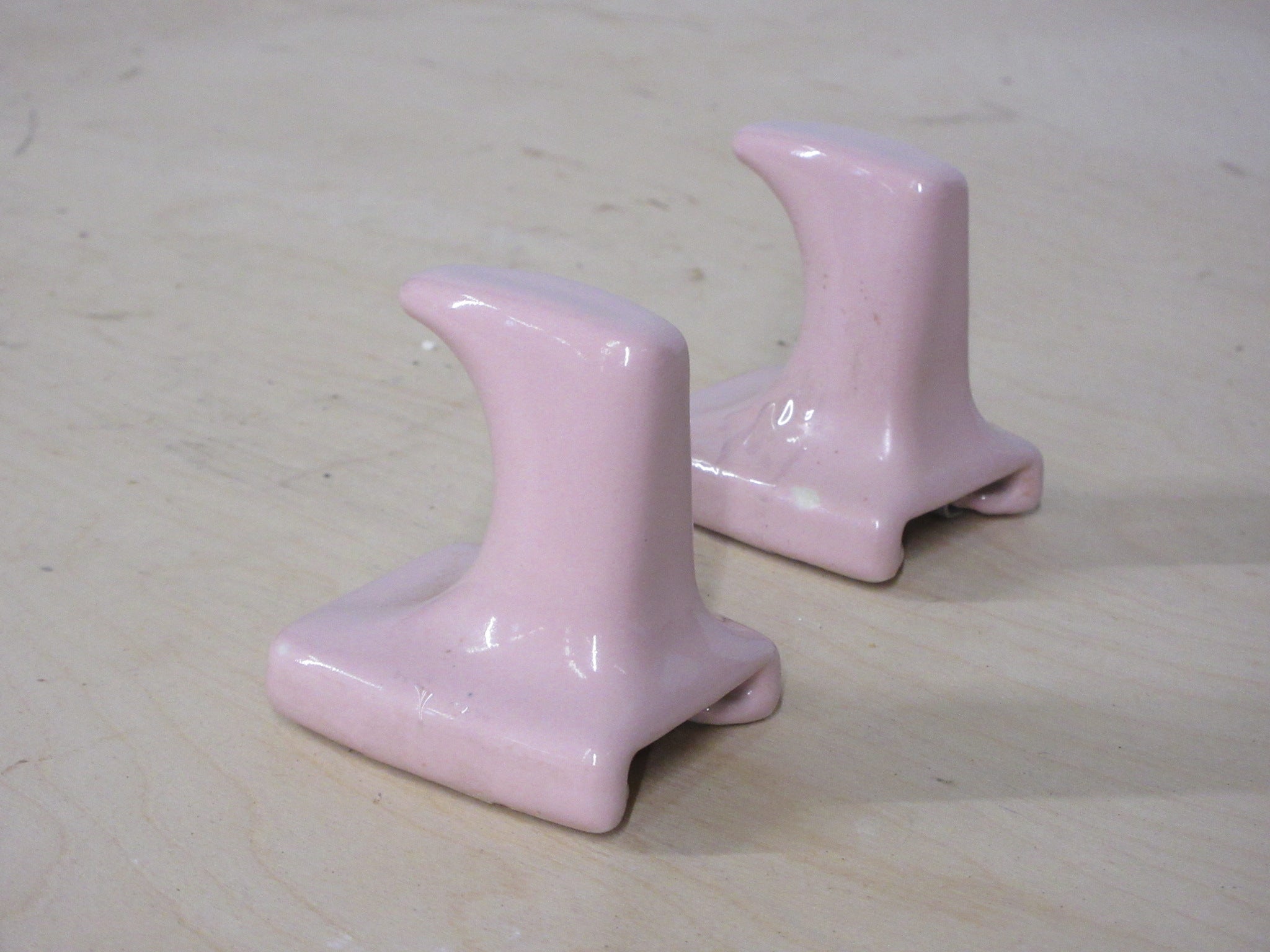 Pair of Ceramic Robe/Towel Hooks
