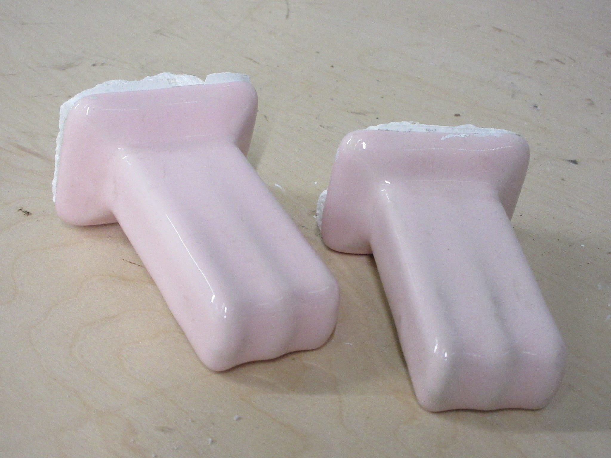 Pair of Ceramic Towel Bar Holders