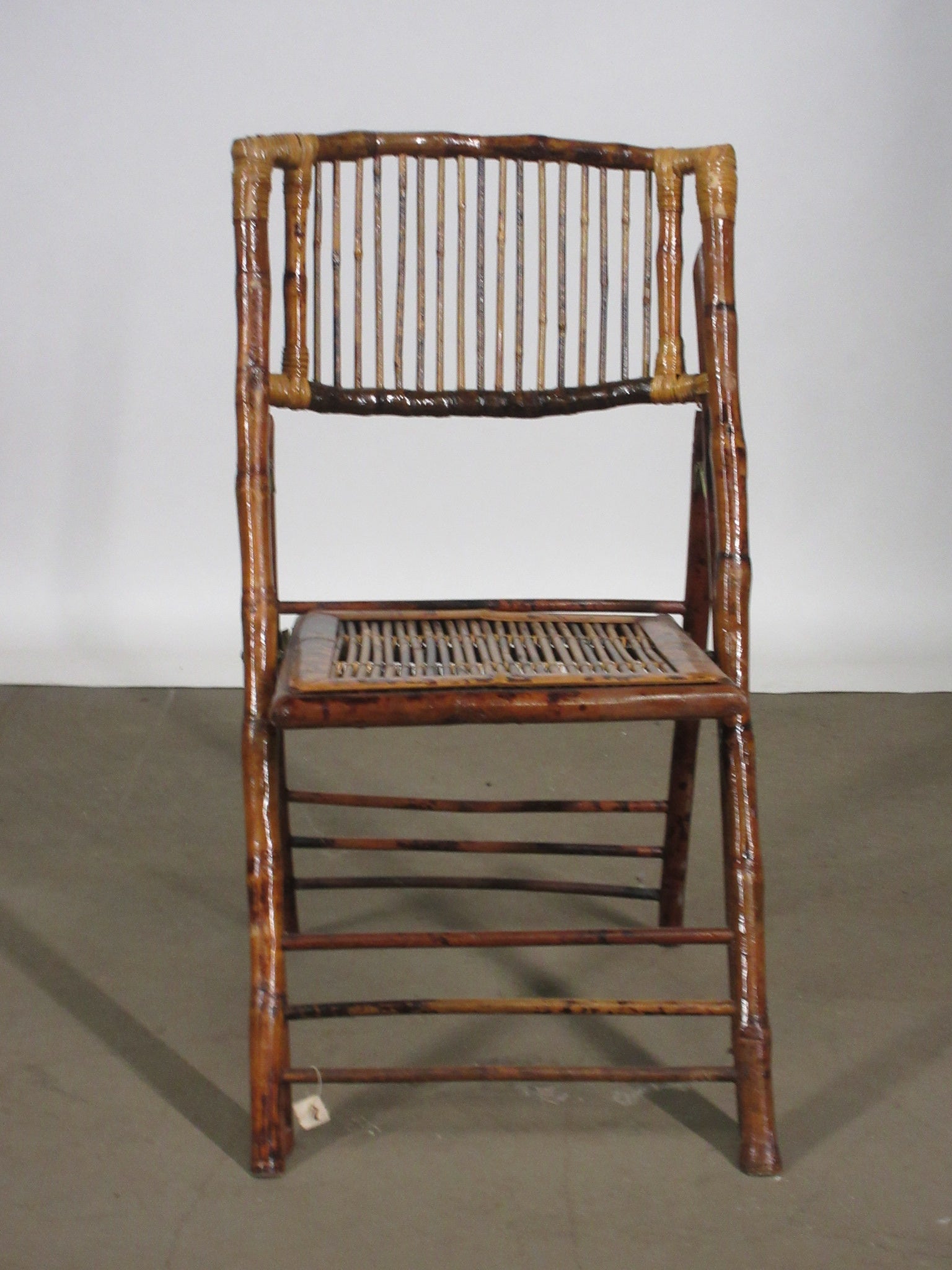 Vintage Bamboo Folding Chair
