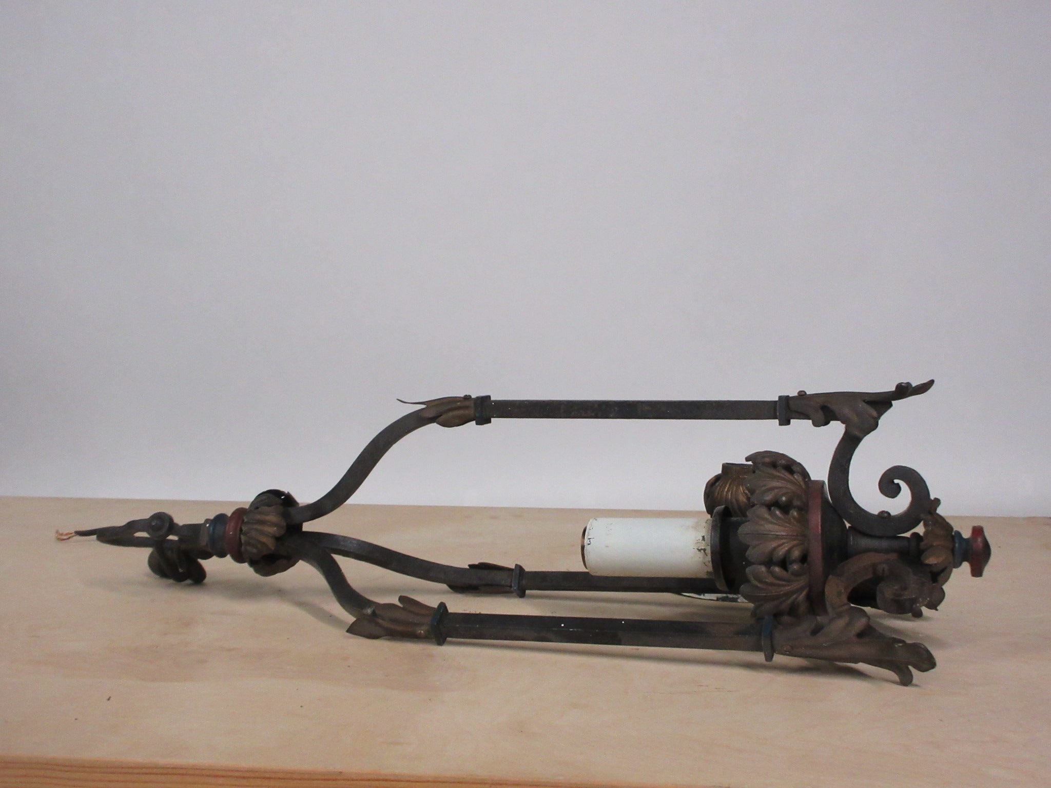 Ceiling Mount Wrought Iron Single Light Fixture