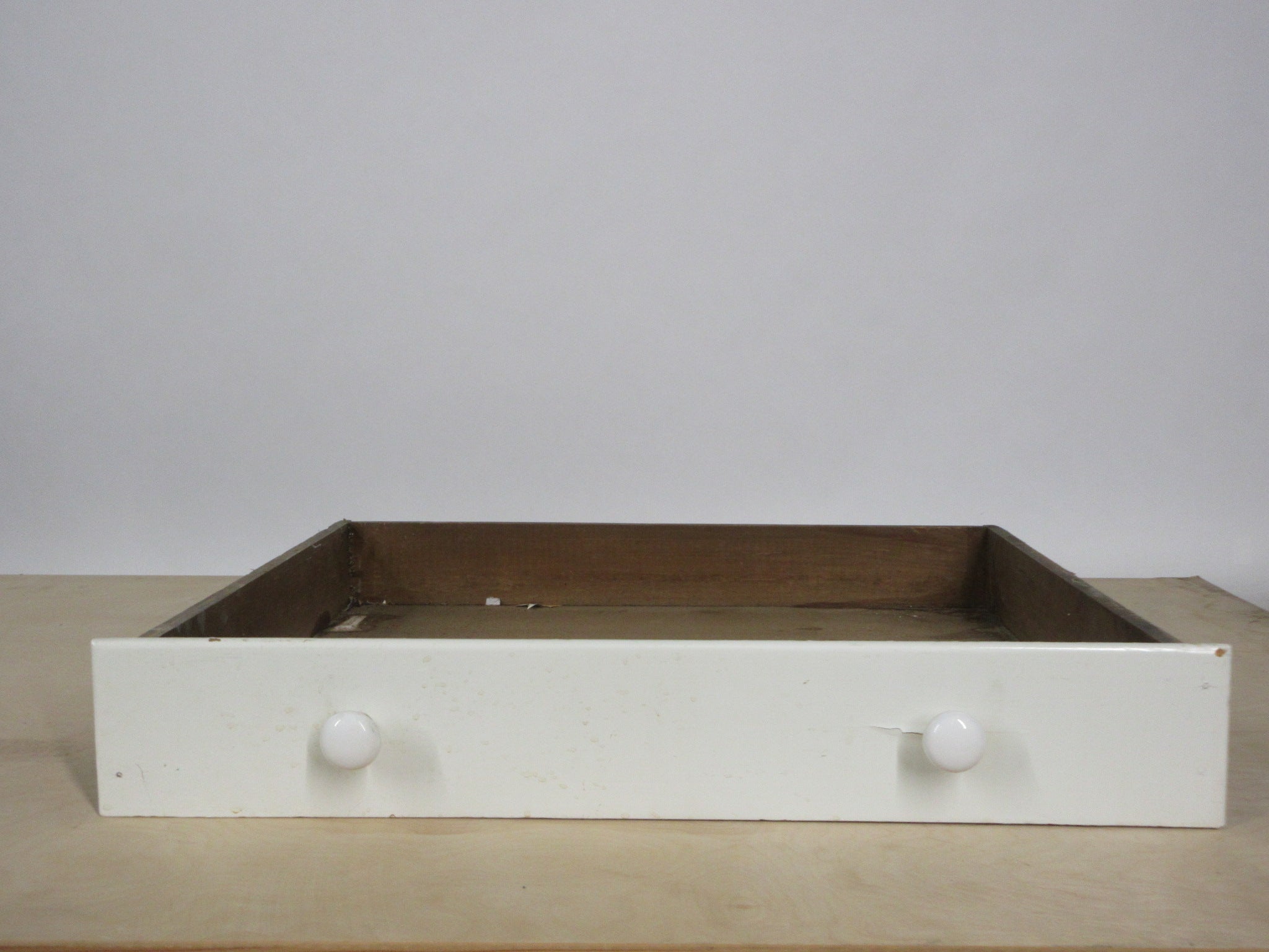 Dual Pull Wooden Drawer