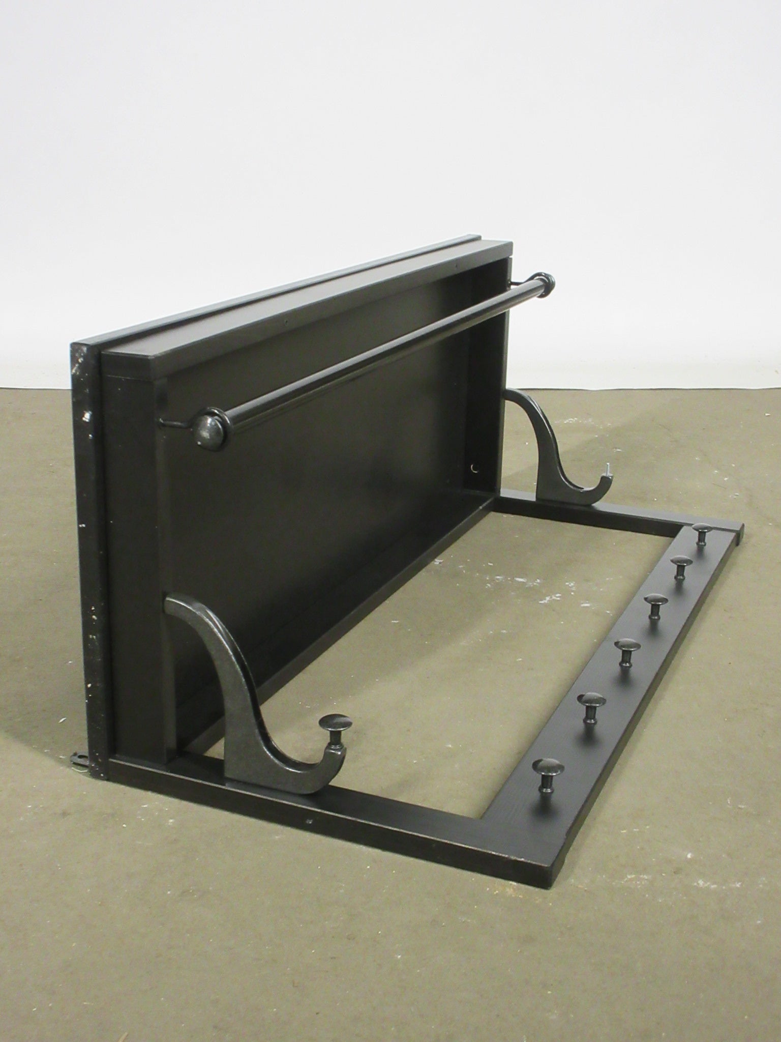 Wall Mount Shelf with Hooks
