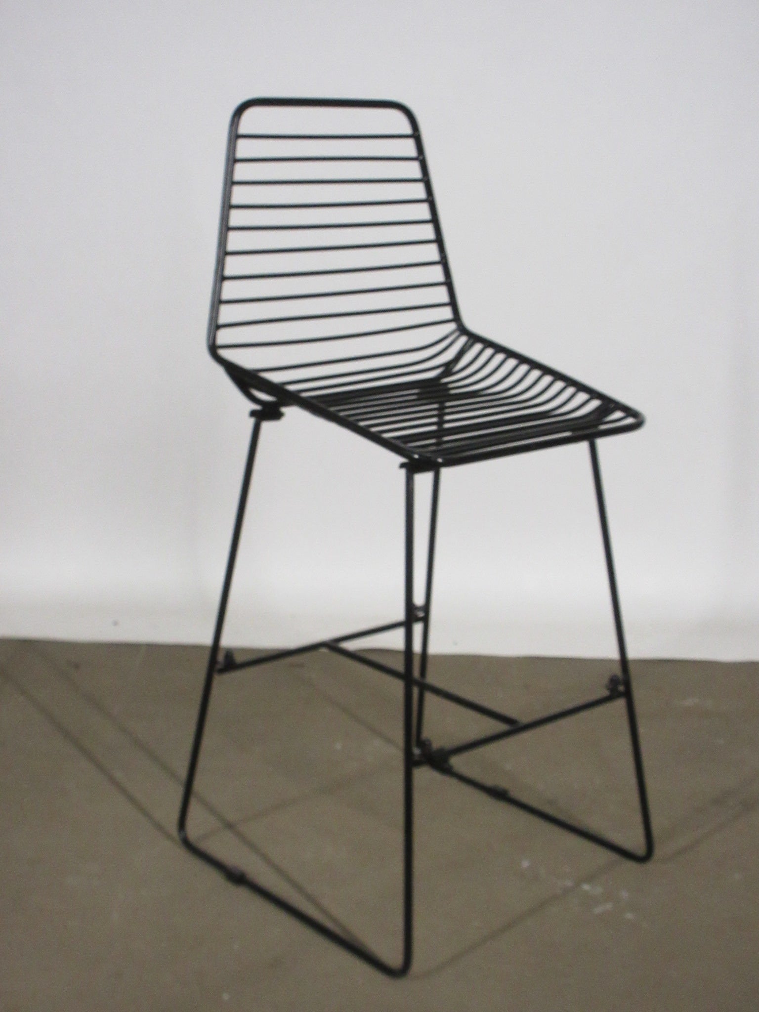 Metal Stool with Back
