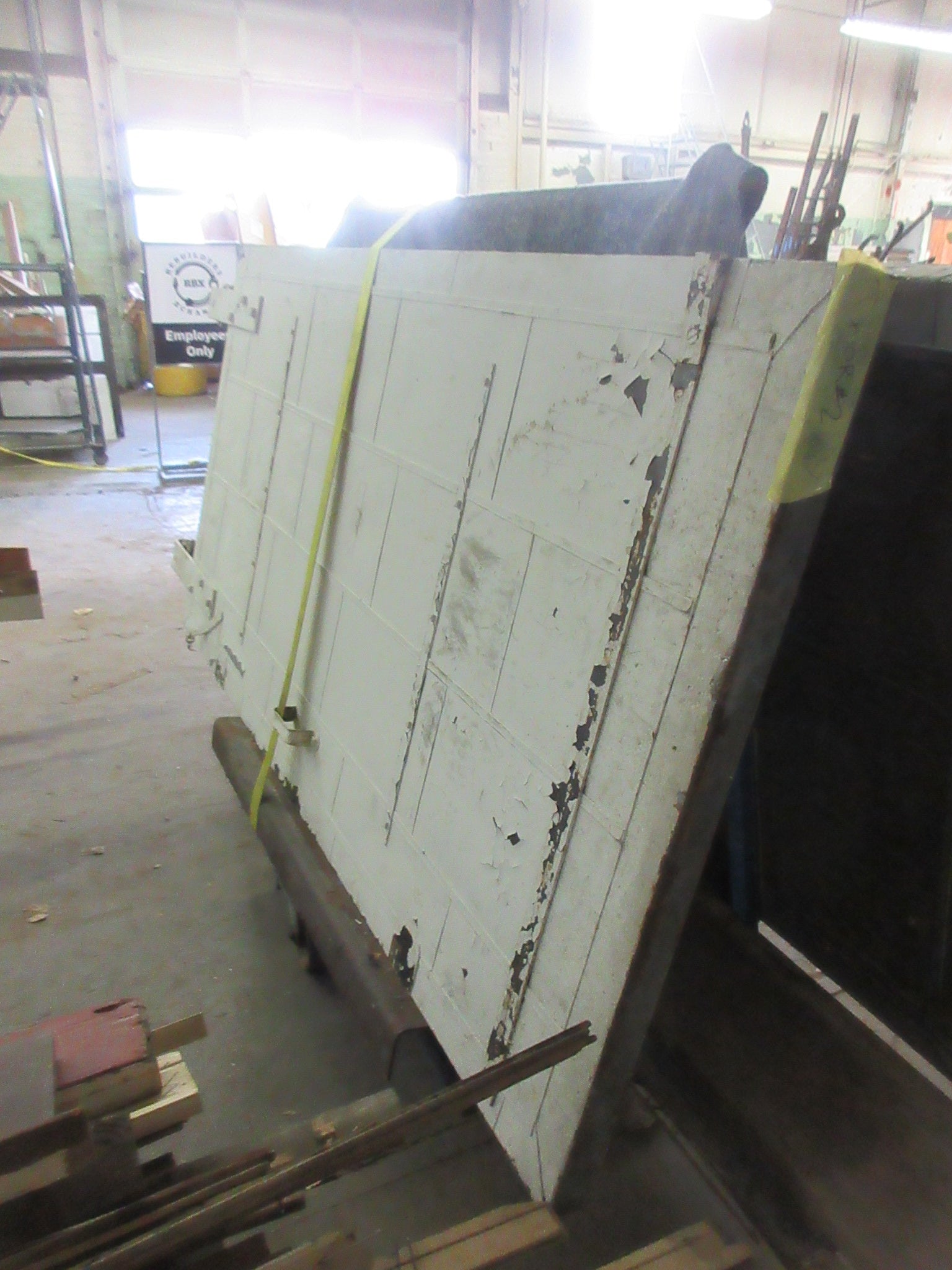 Industrial Rolling Door with Track 84 1/4" x 44"