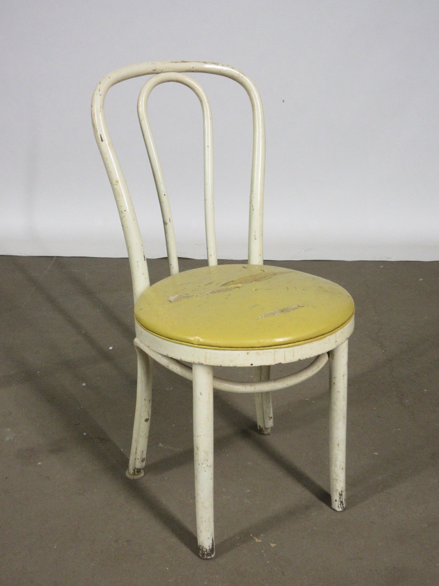 Painted Bentwood Chair with Upholstered Seat