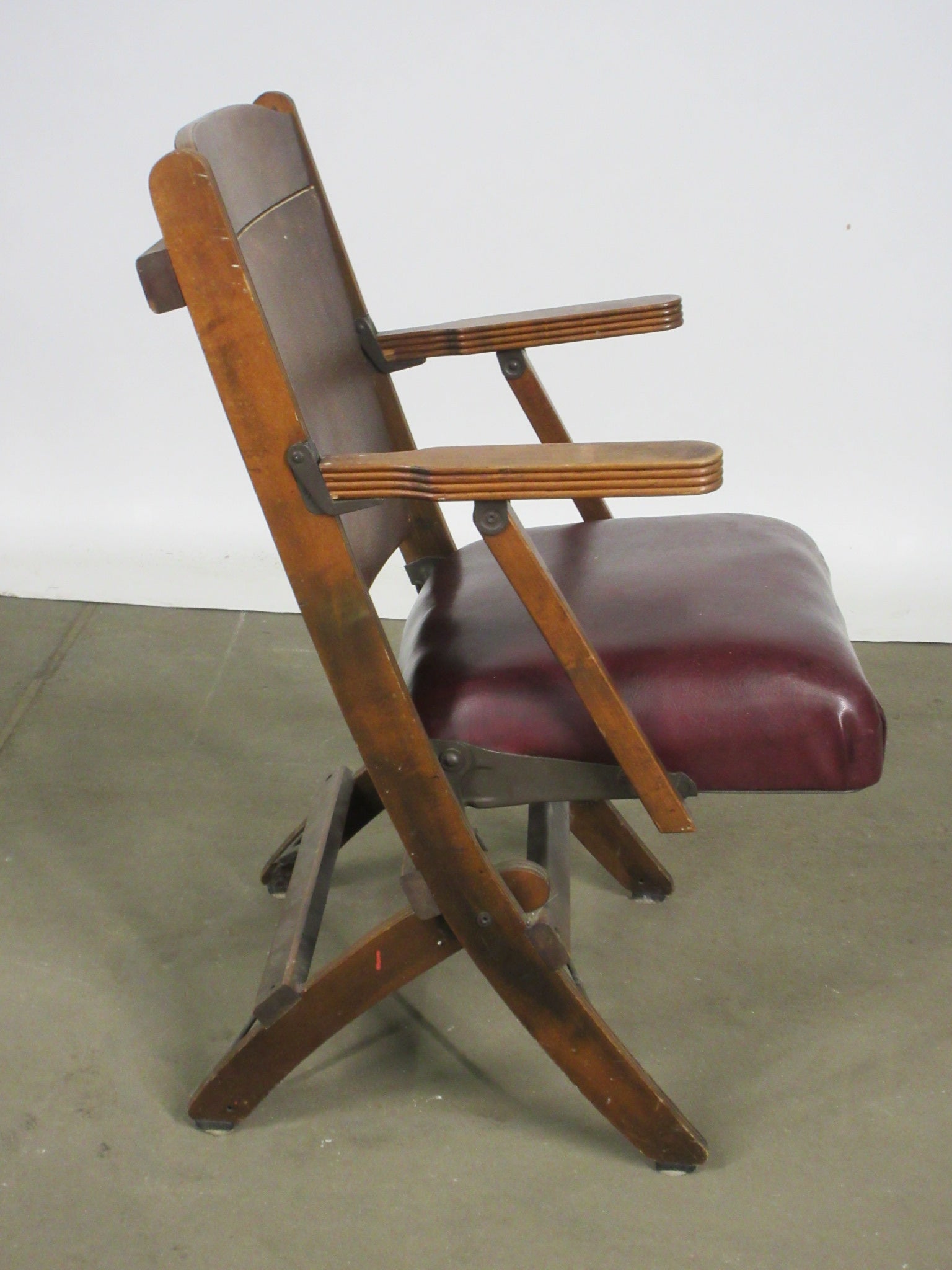 Vintage Folding Leather Chair