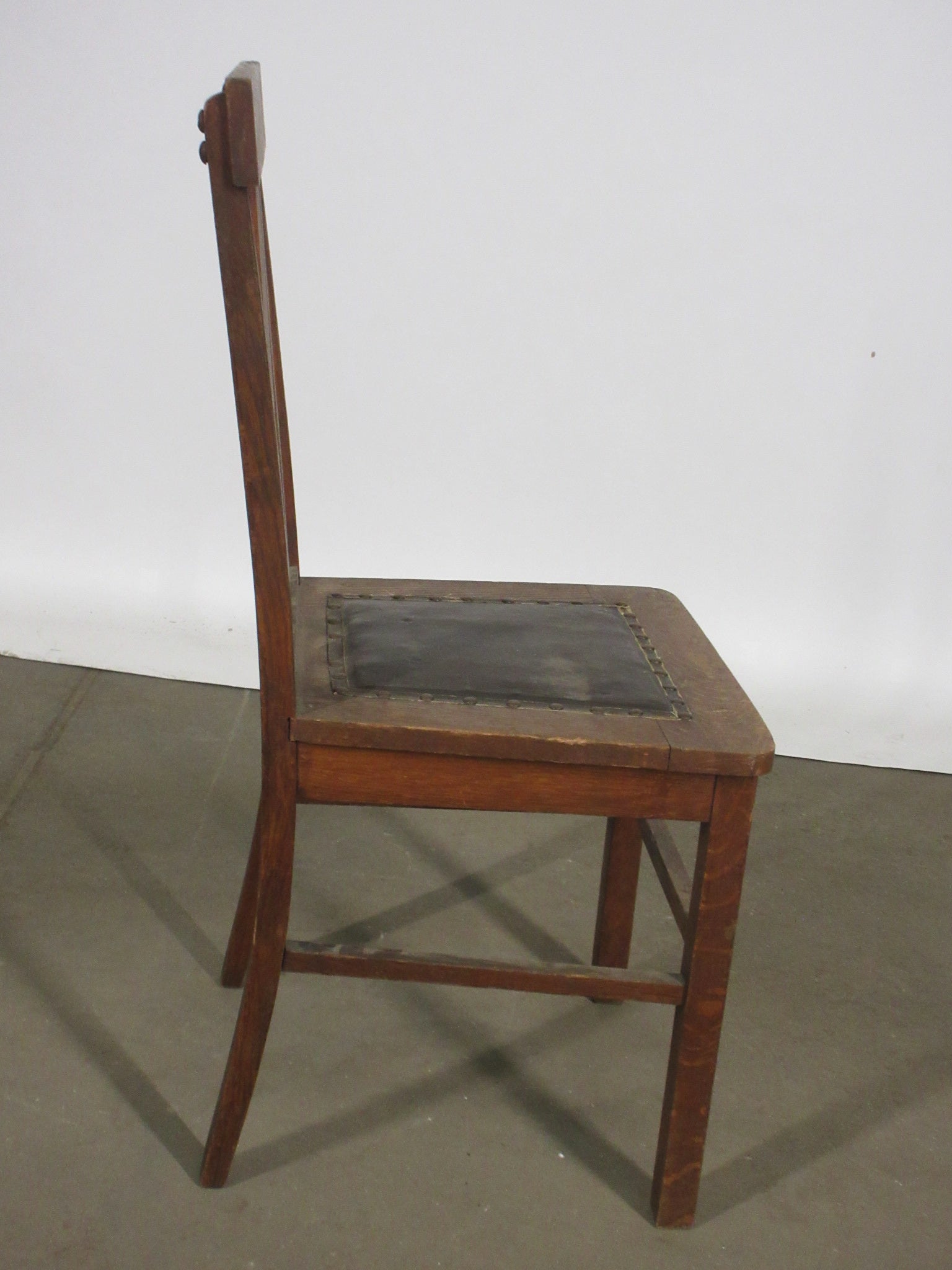 Antique Wooden Slat Back Chair