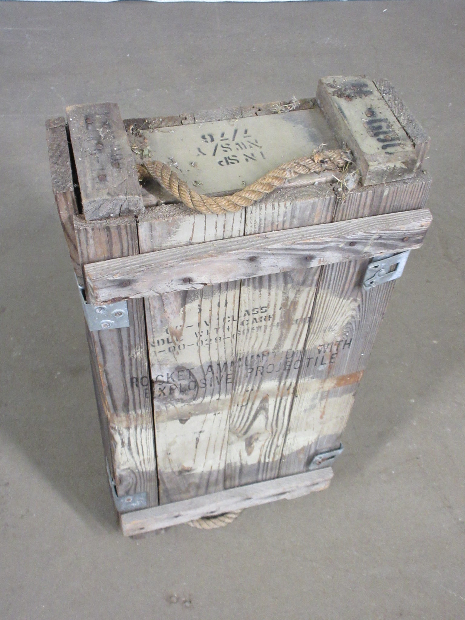 Vintage Wooden Ammunition Box