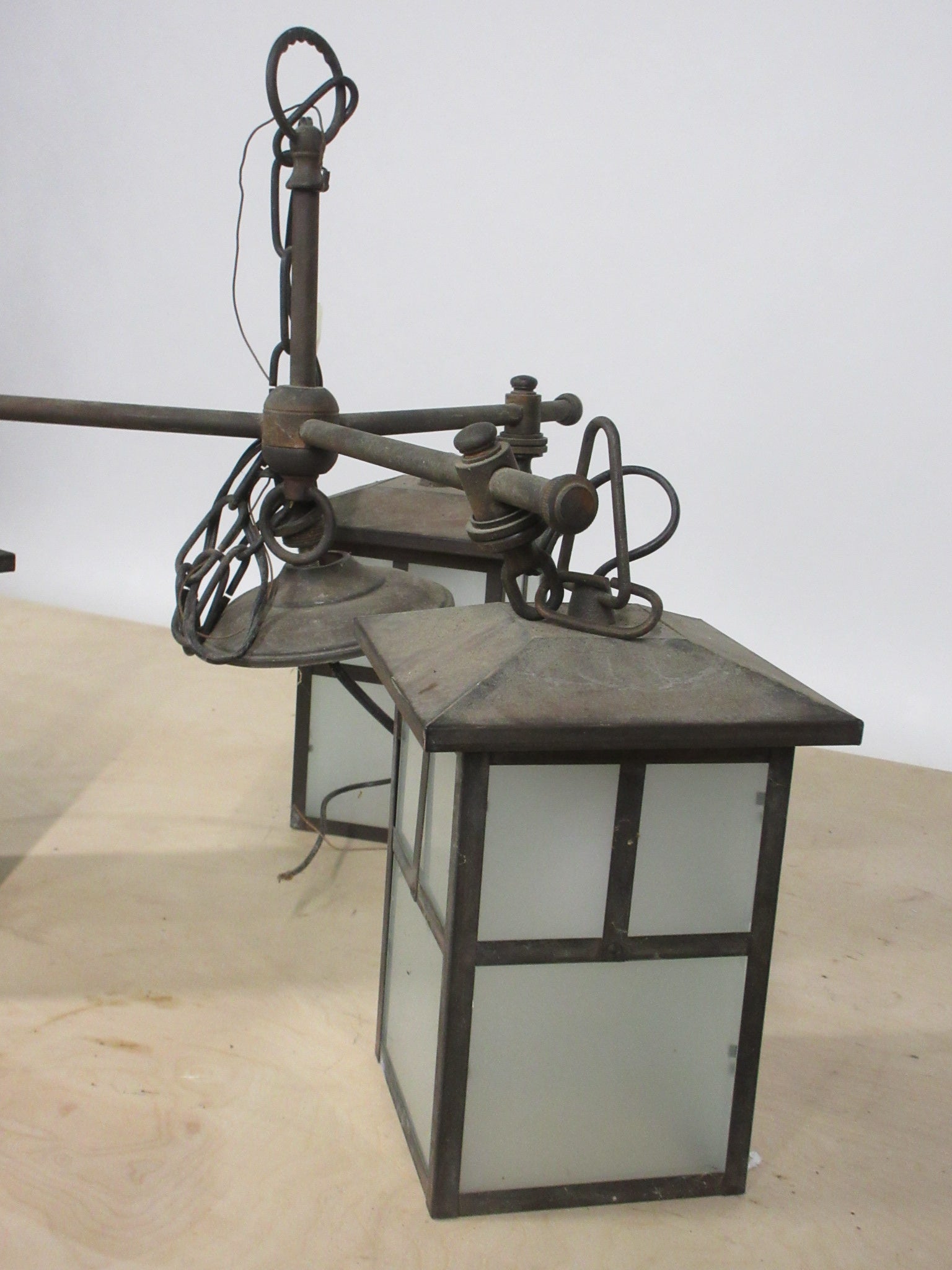 Hinkley Ceiling Mount Three Light Fixture