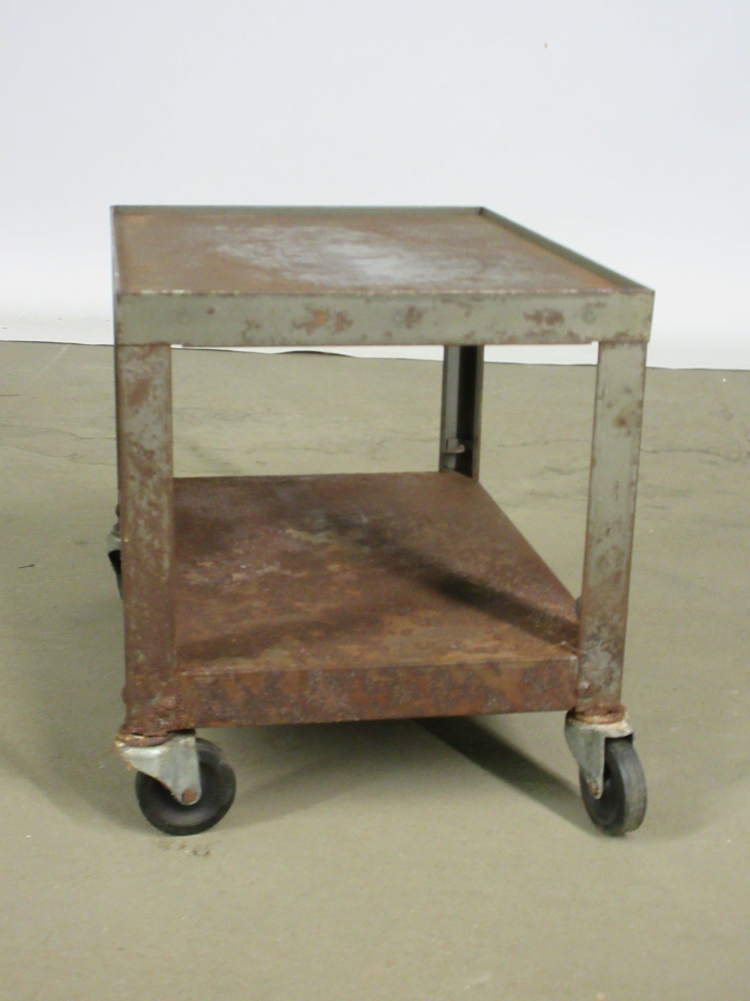 Small Wheeled Steel Cart