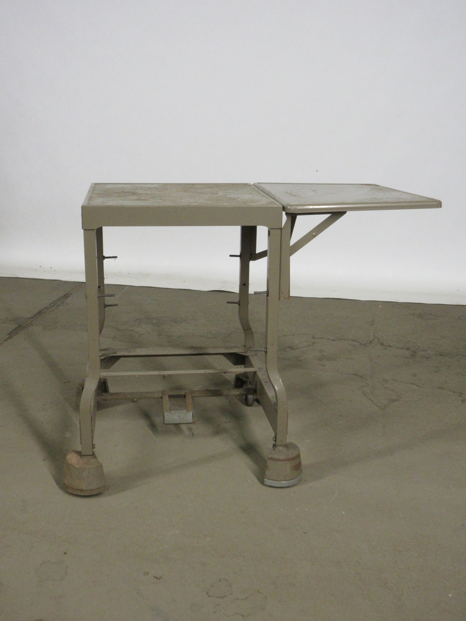 Industrial Table on Wheels