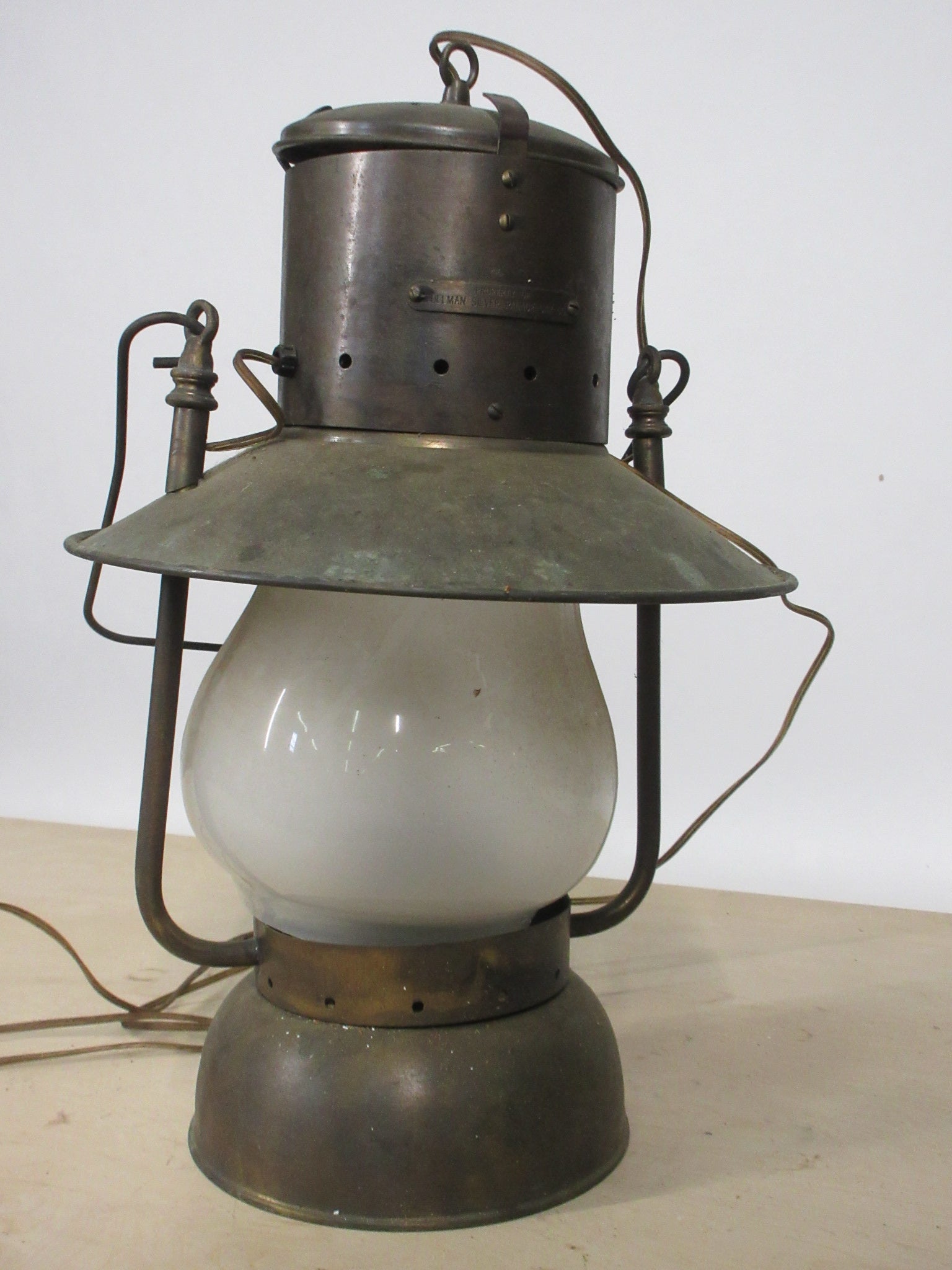 Antique Brass Pullman Silver Palace Car Co. Lantern