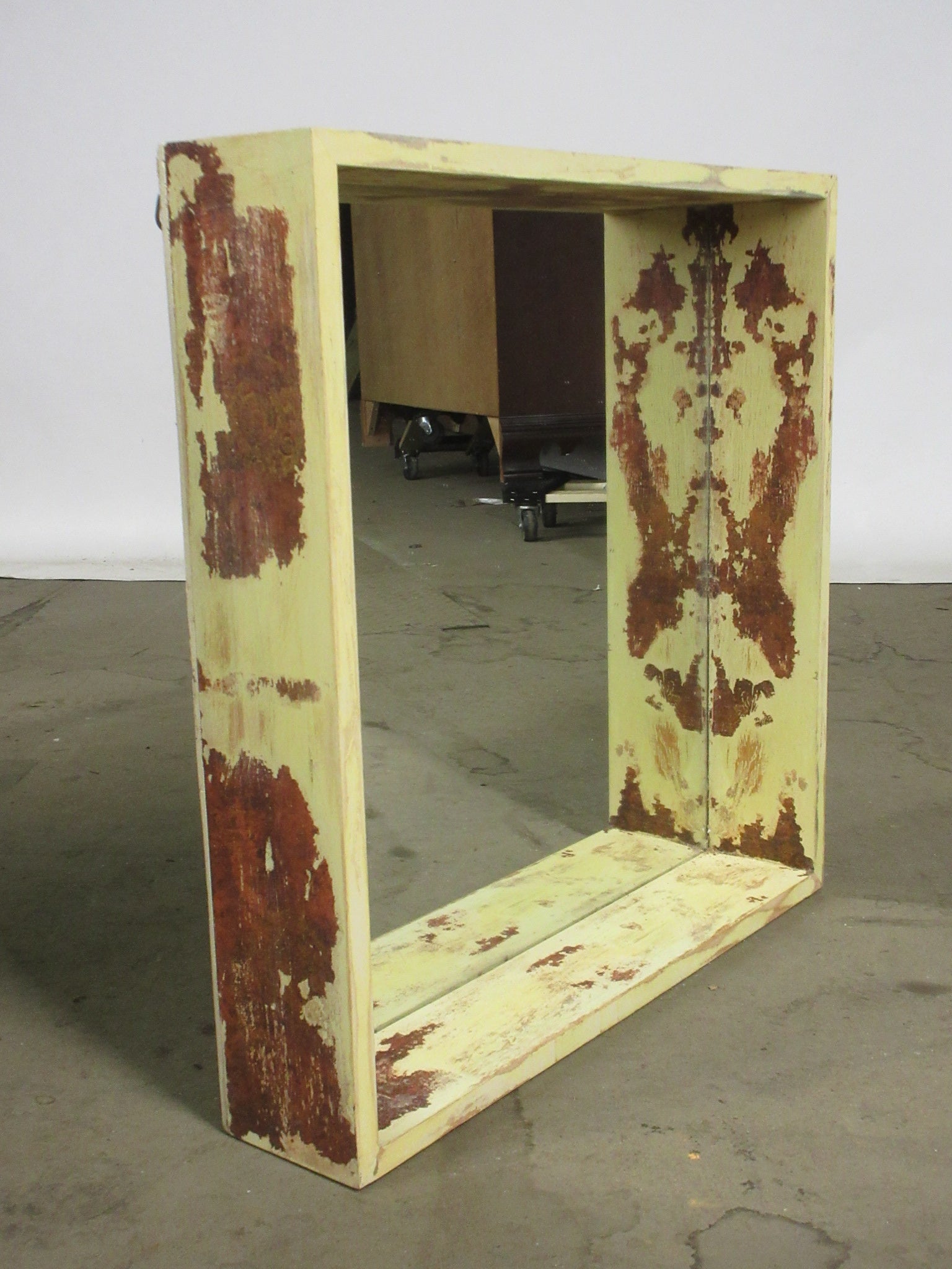 Distressed Box Wall Mirror
