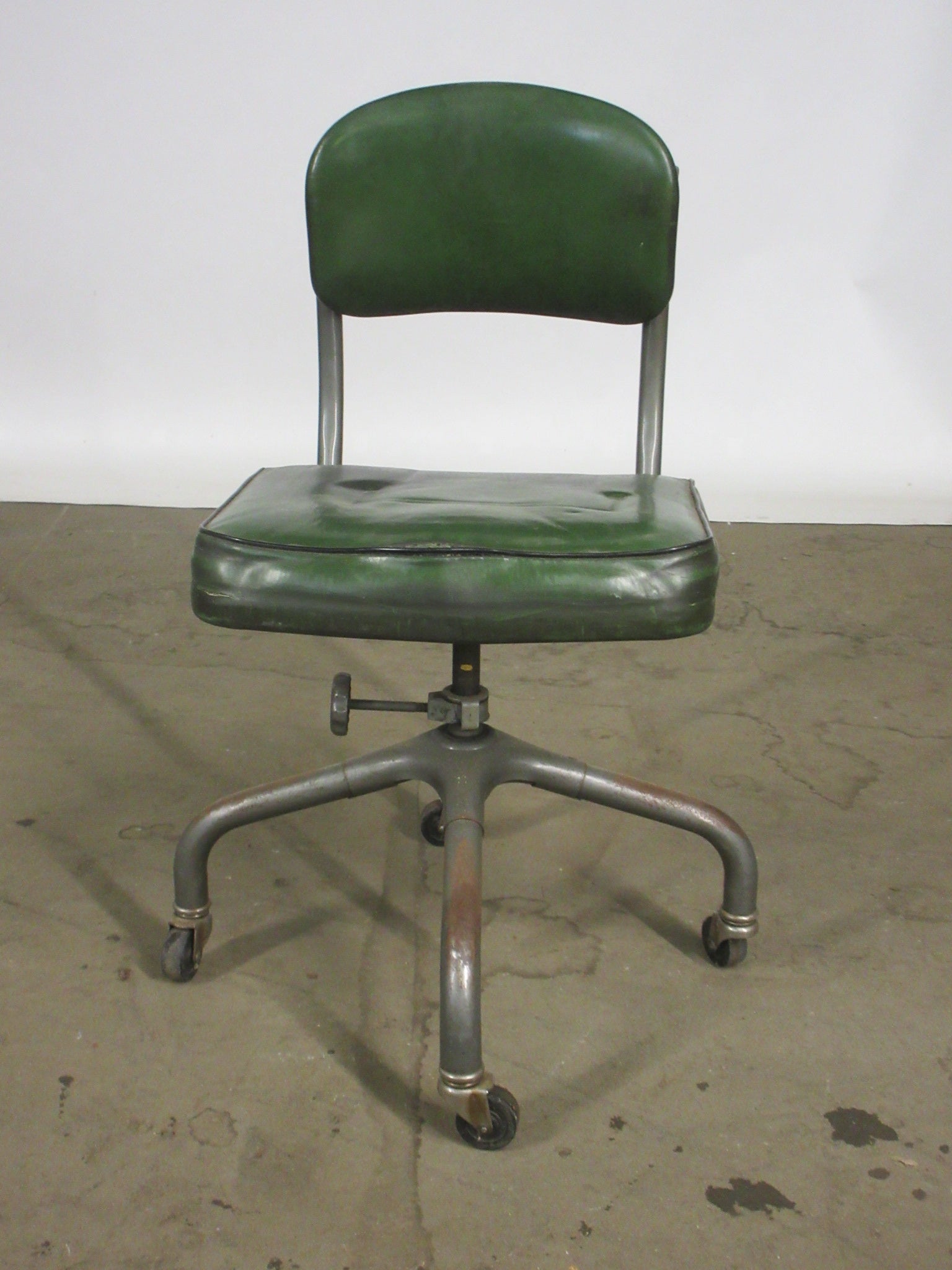Harter Industrial Steel Chair on Wheels