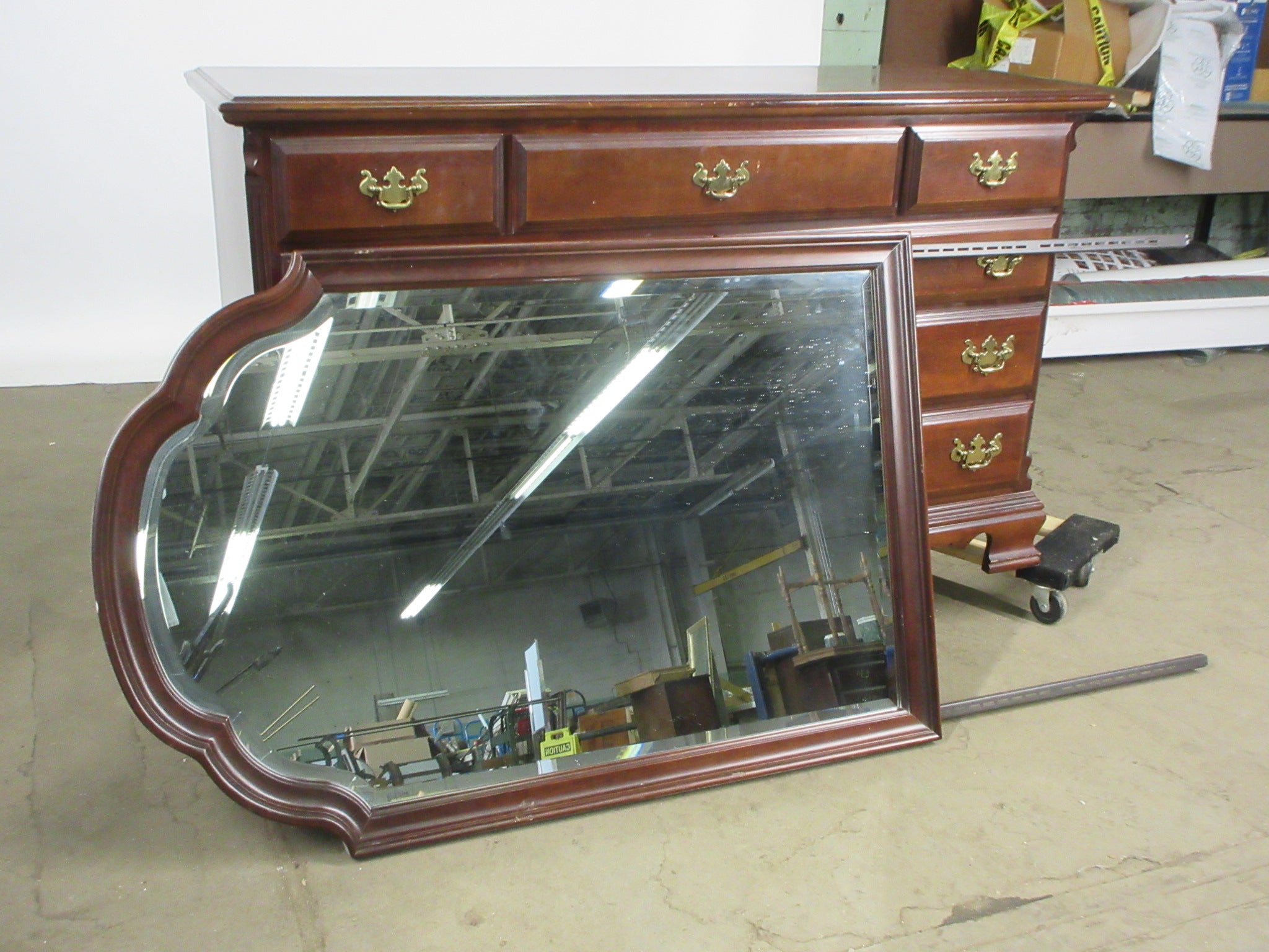 Nine Drawer Dresser with Mirror