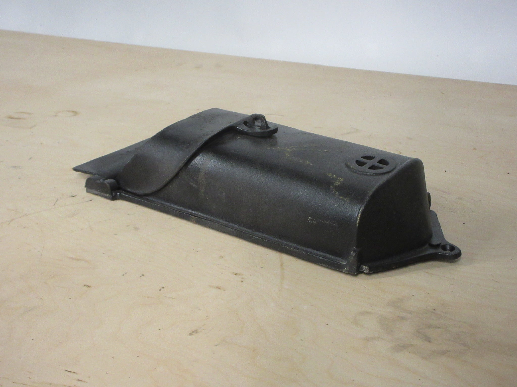 Flush Mount Black Iron Mailbox