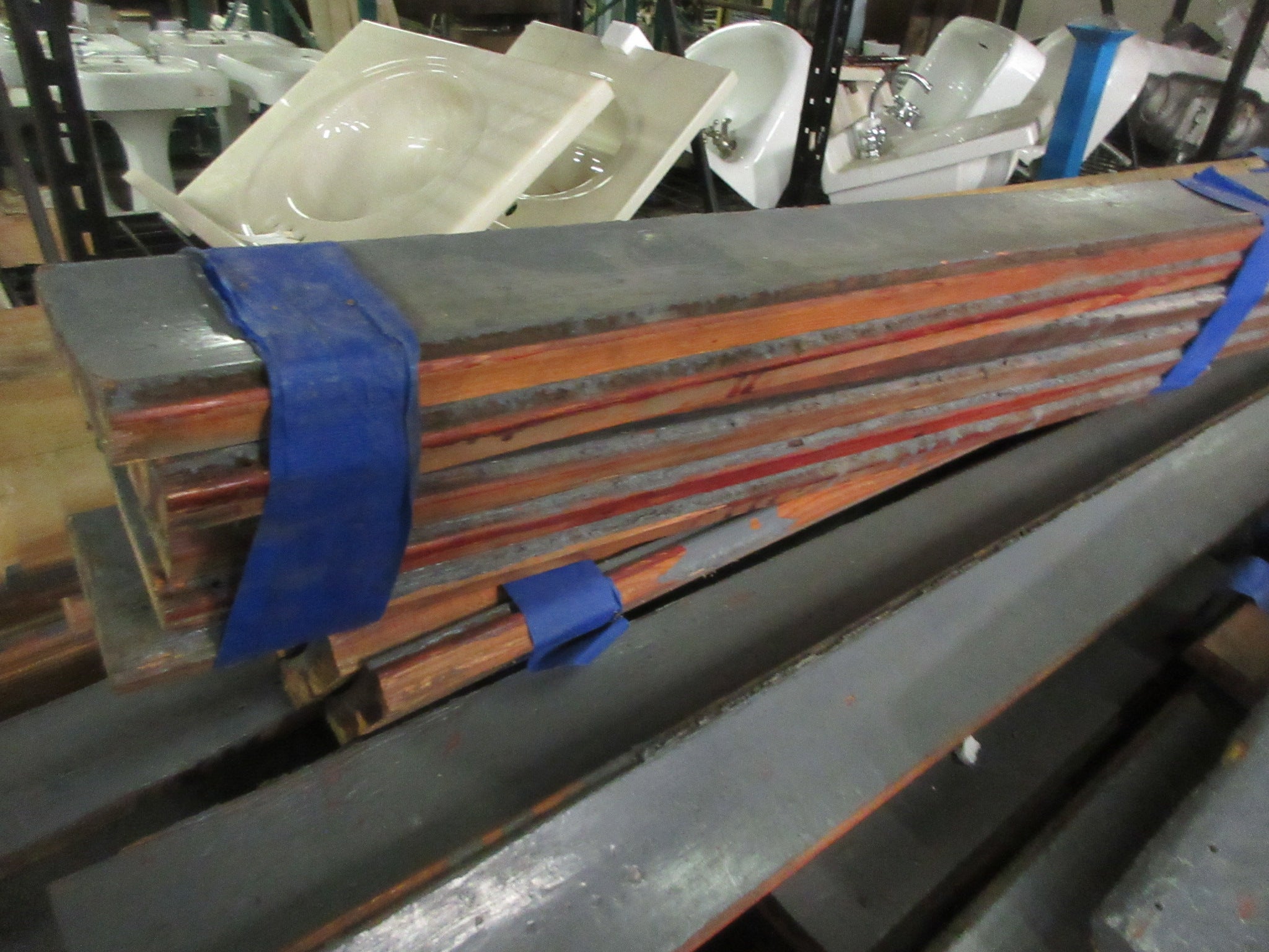 Salvaged Bowling Gutter Lumber