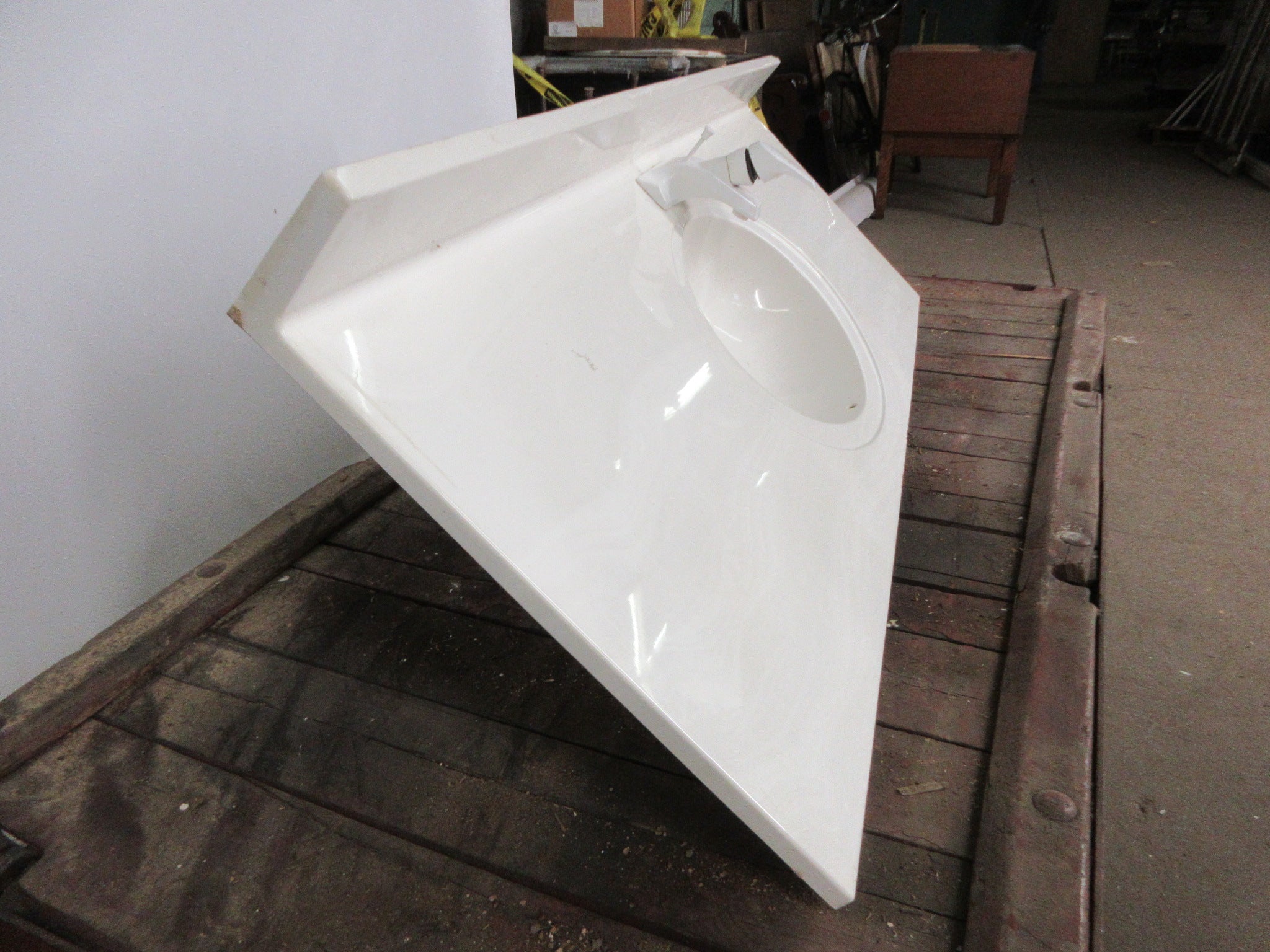 5' Cultured Marble Vanity Top with Sink