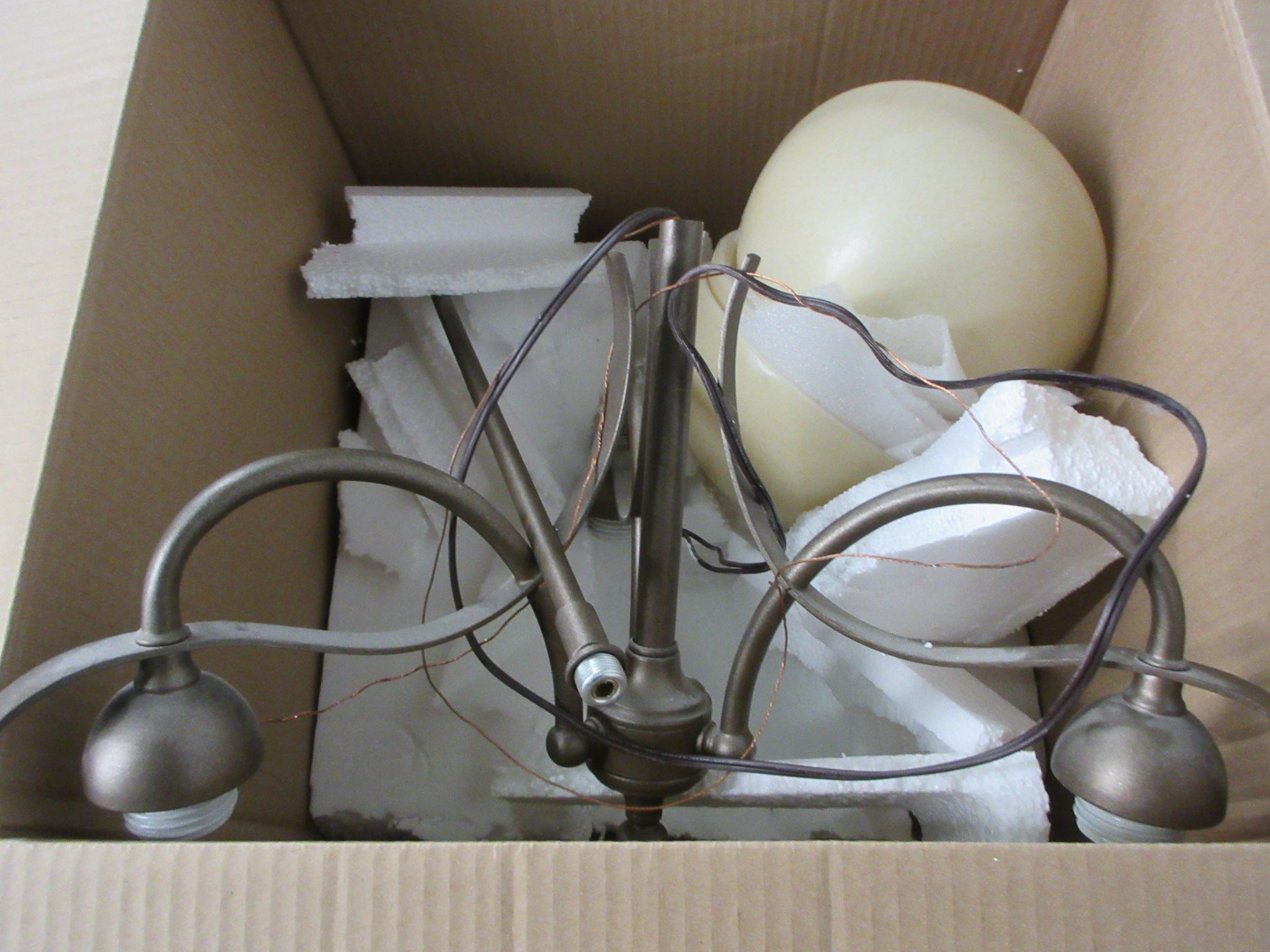 Ceiling Mount Three Light Chandelier