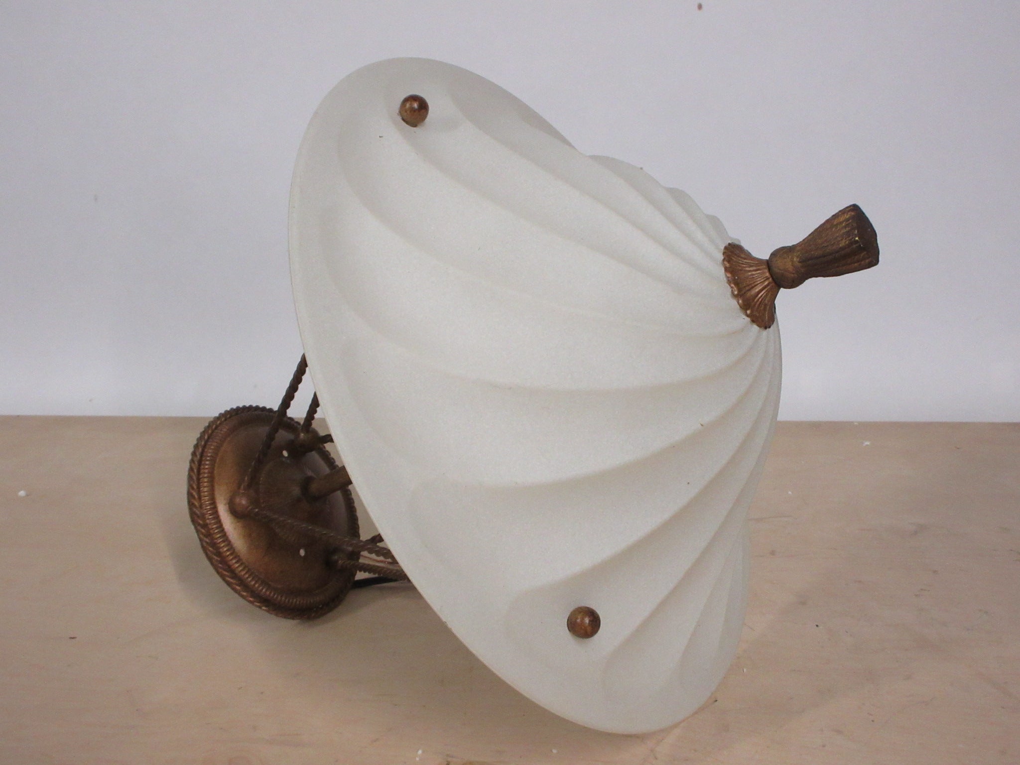 Ceiling Mount Barley Twist Five Light Fixture