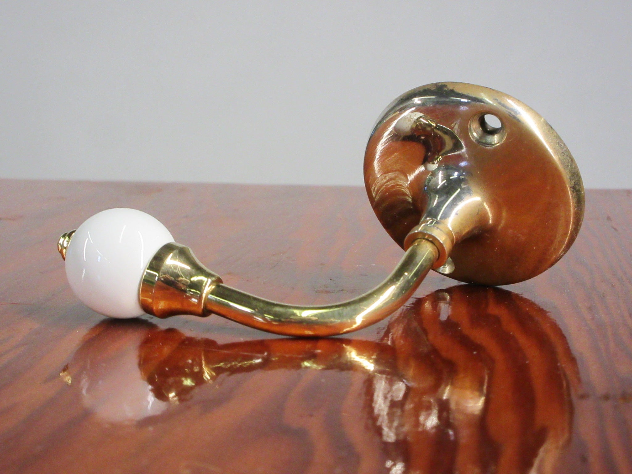 Wall Hook with Ceramic Knob