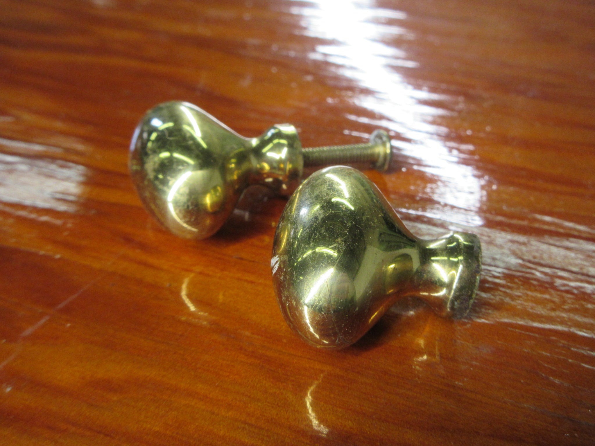 Set of 23 Brass Football Knobs