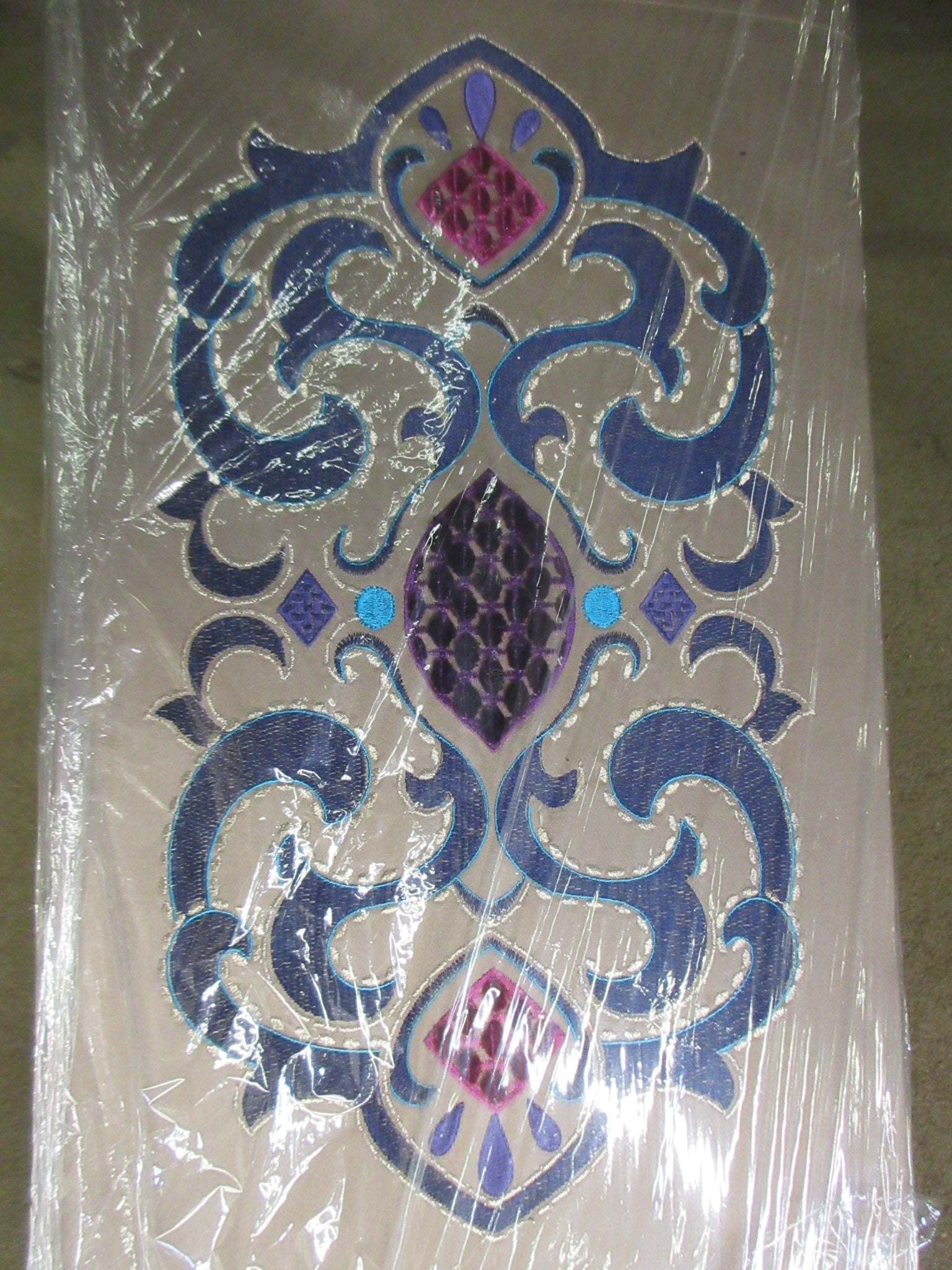 Stitched Detail Curtain Valance Panel 8 1/2'