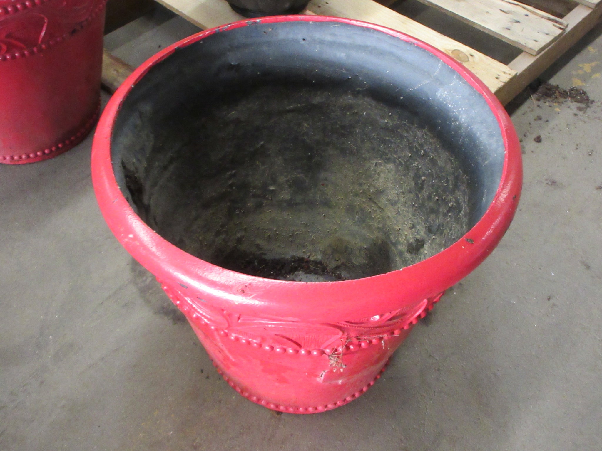Red 20" Planter Pot