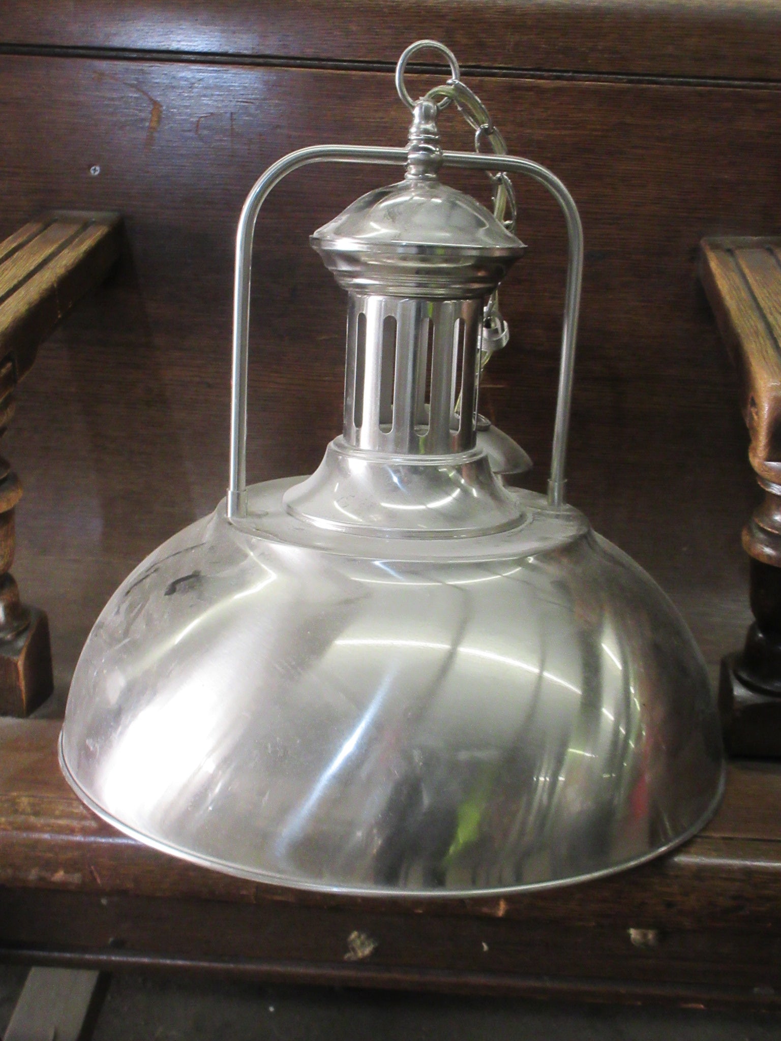 Stainless Industrial Ceiling Mount Light Fixture