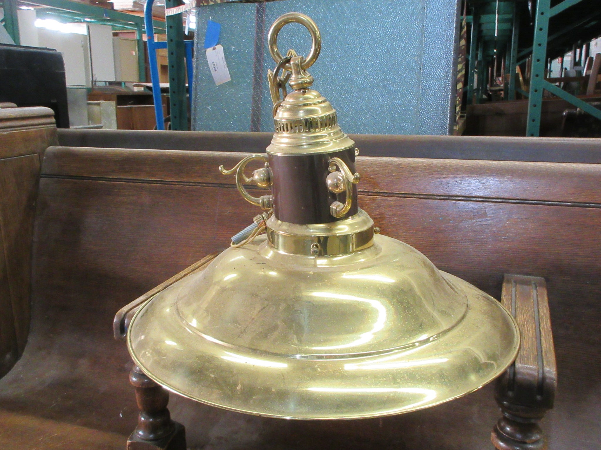 Brass Ceiling Mount Light Fixture