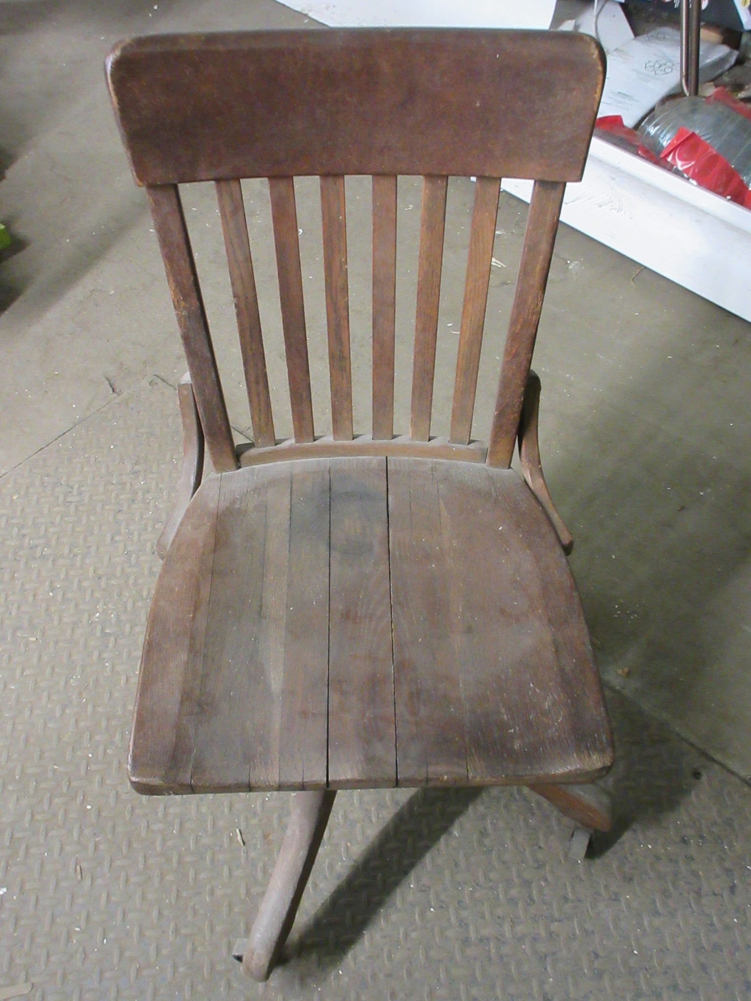 Wooden Office Chair on Casters