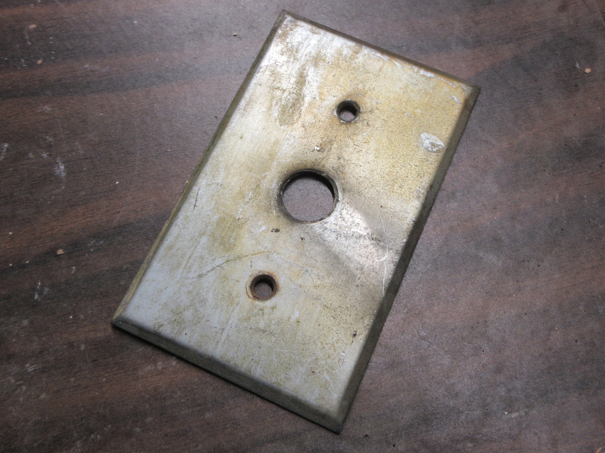 Vintage Metal Push Switch Cover
