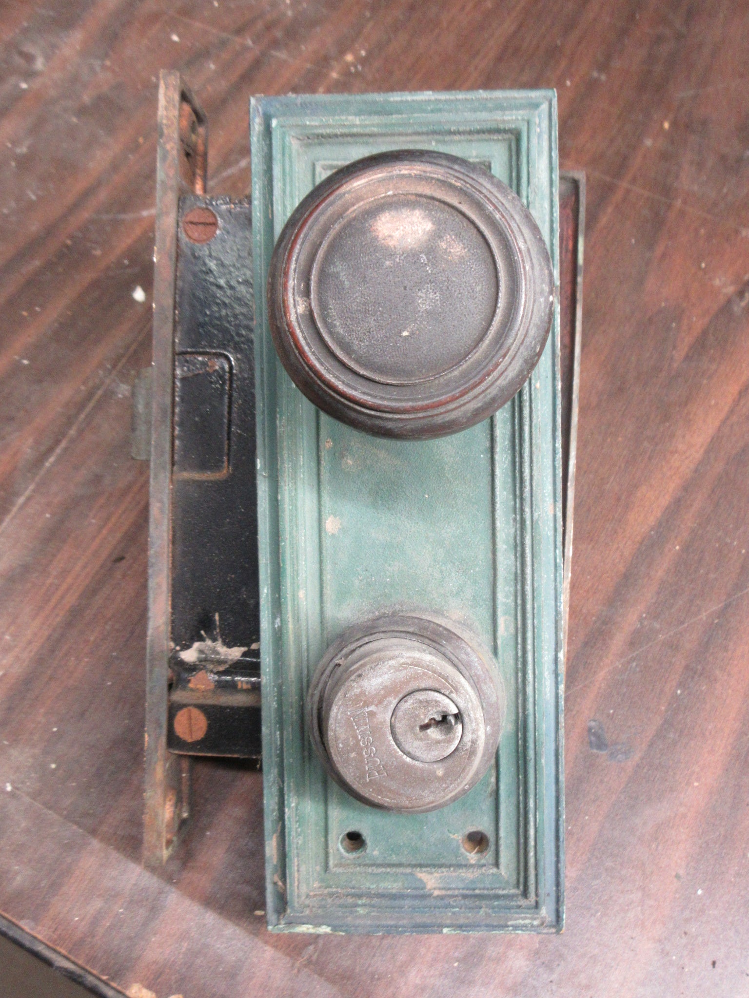 Brass Doorknob Set with Mortise