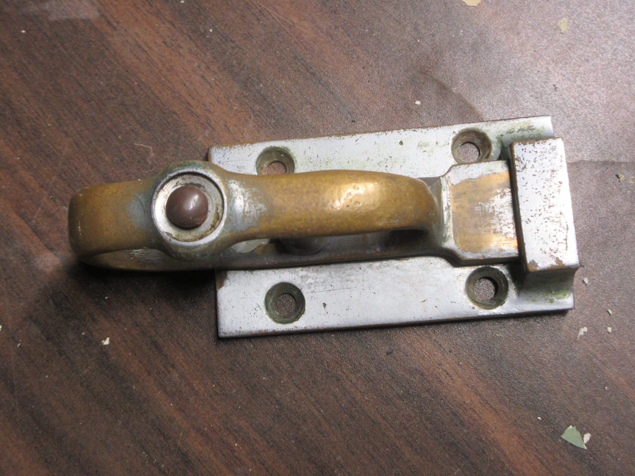 Vintage Sliding Brass Latch