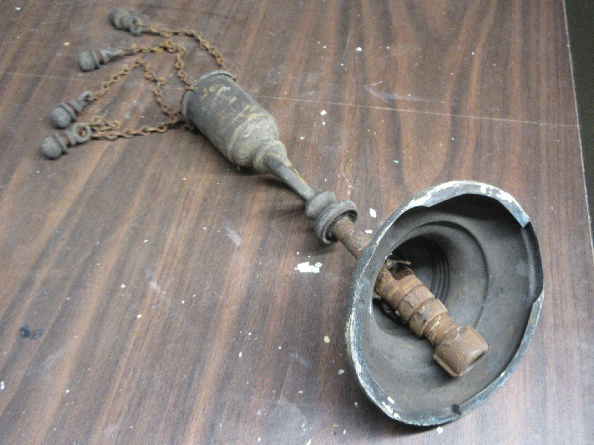 Ceiling Mount Salvaged Light Fixture