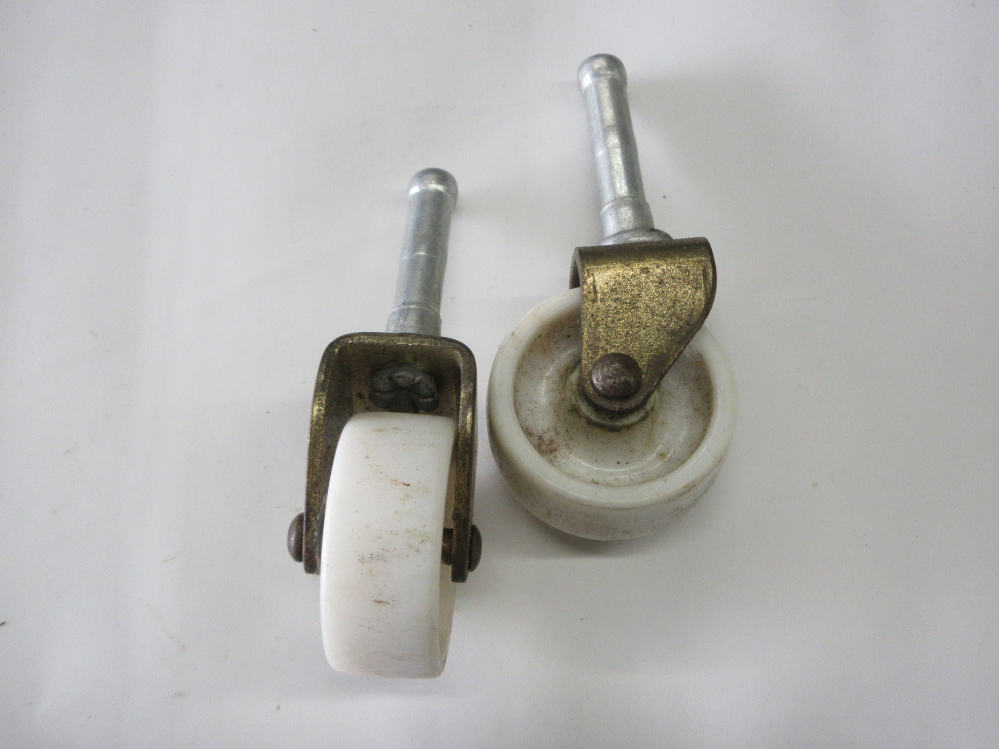 Rolling Casters with Plastic Wheels (Pair of Two)