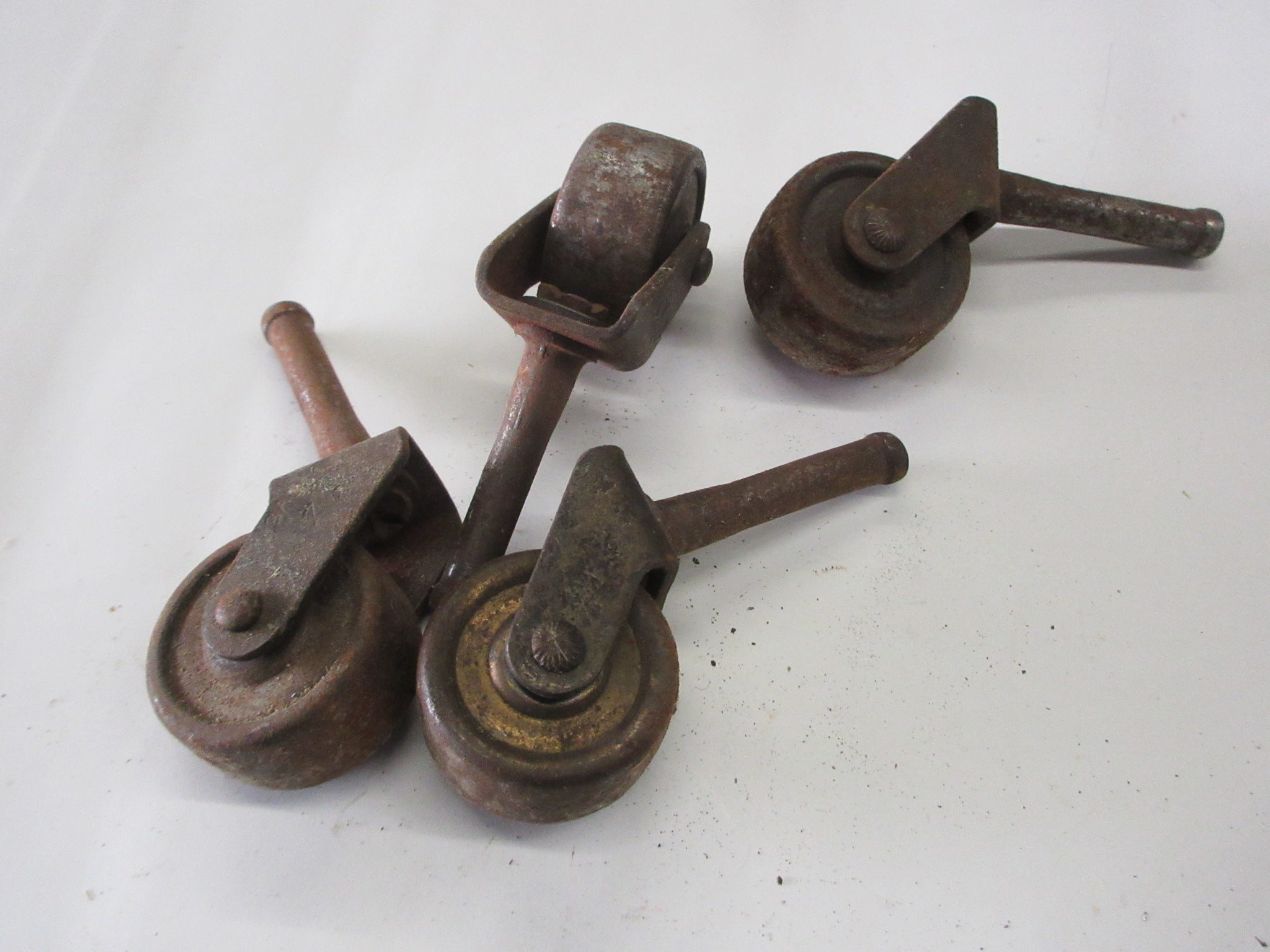 Vintage Bassick Metal Casters (Set of Four)