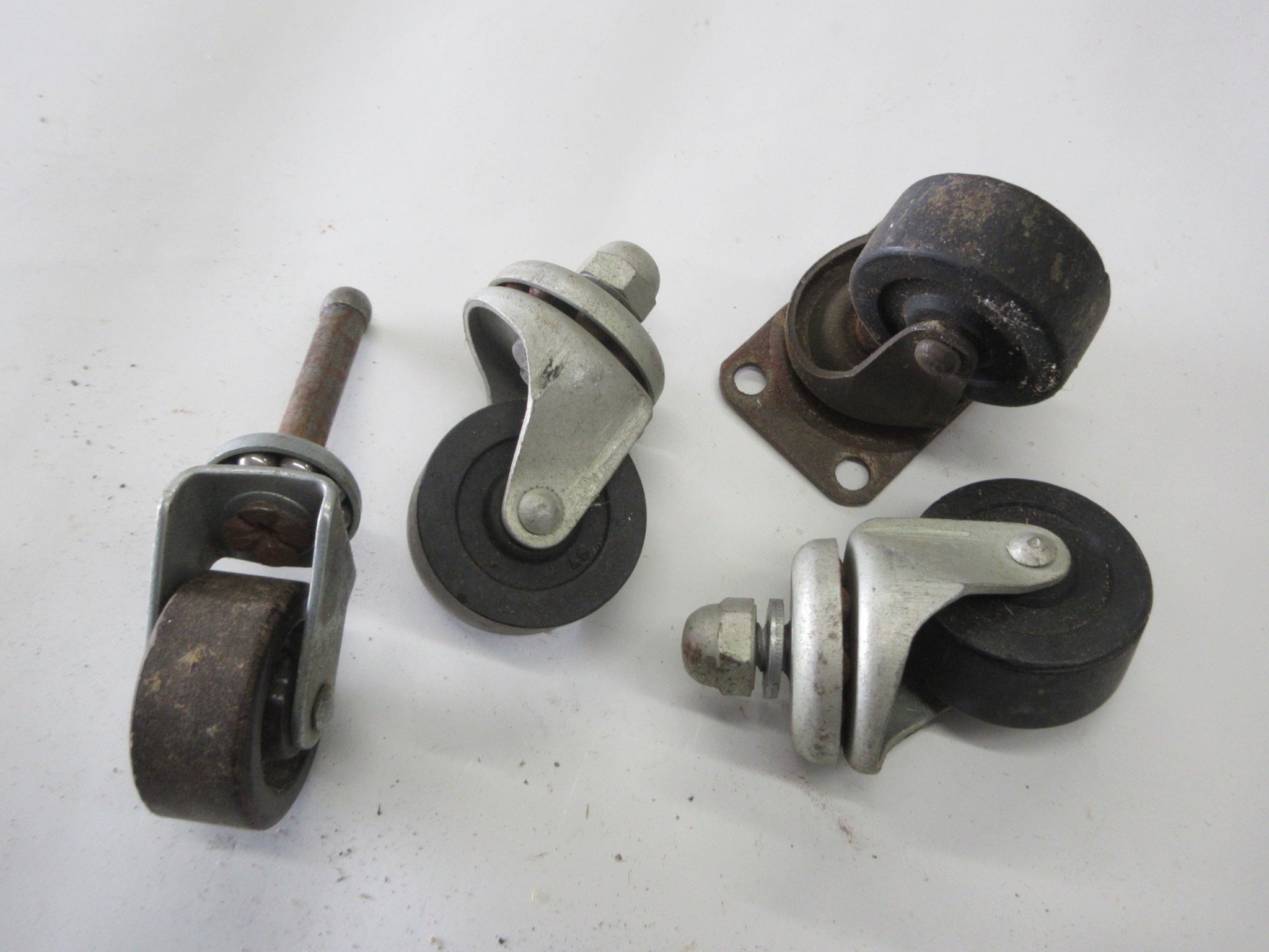 Vintage Assorted Swivel Casters (Set of Four)