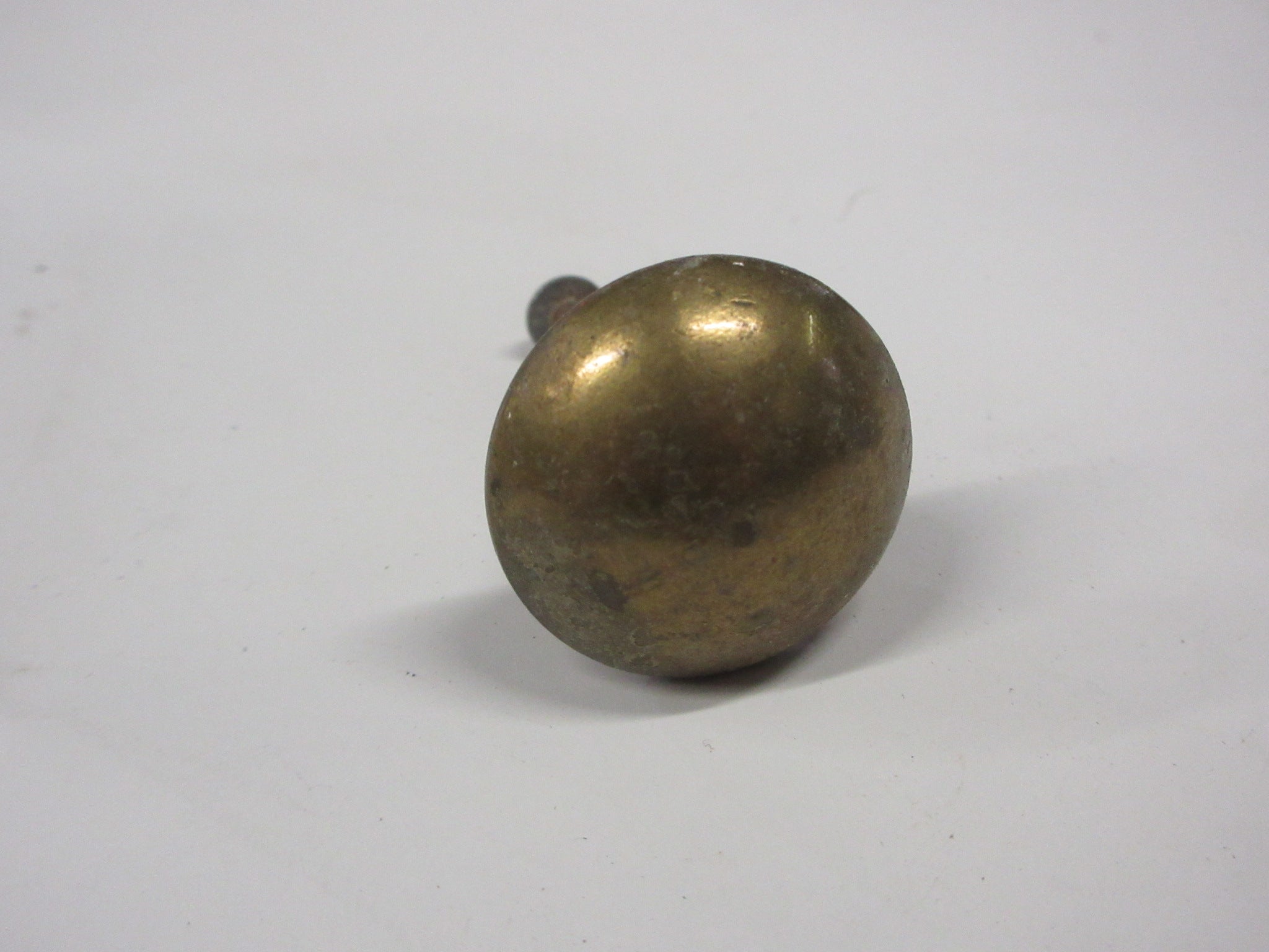 Small Brass Round Knob 1"