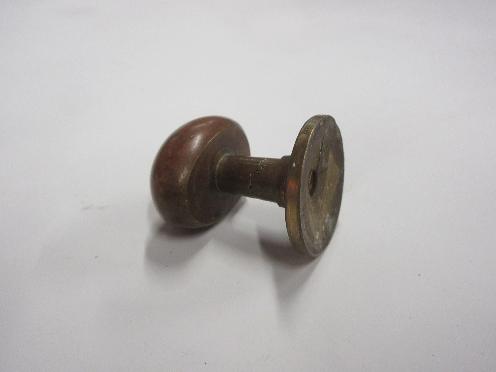Vintage Brass Football Knob 1"