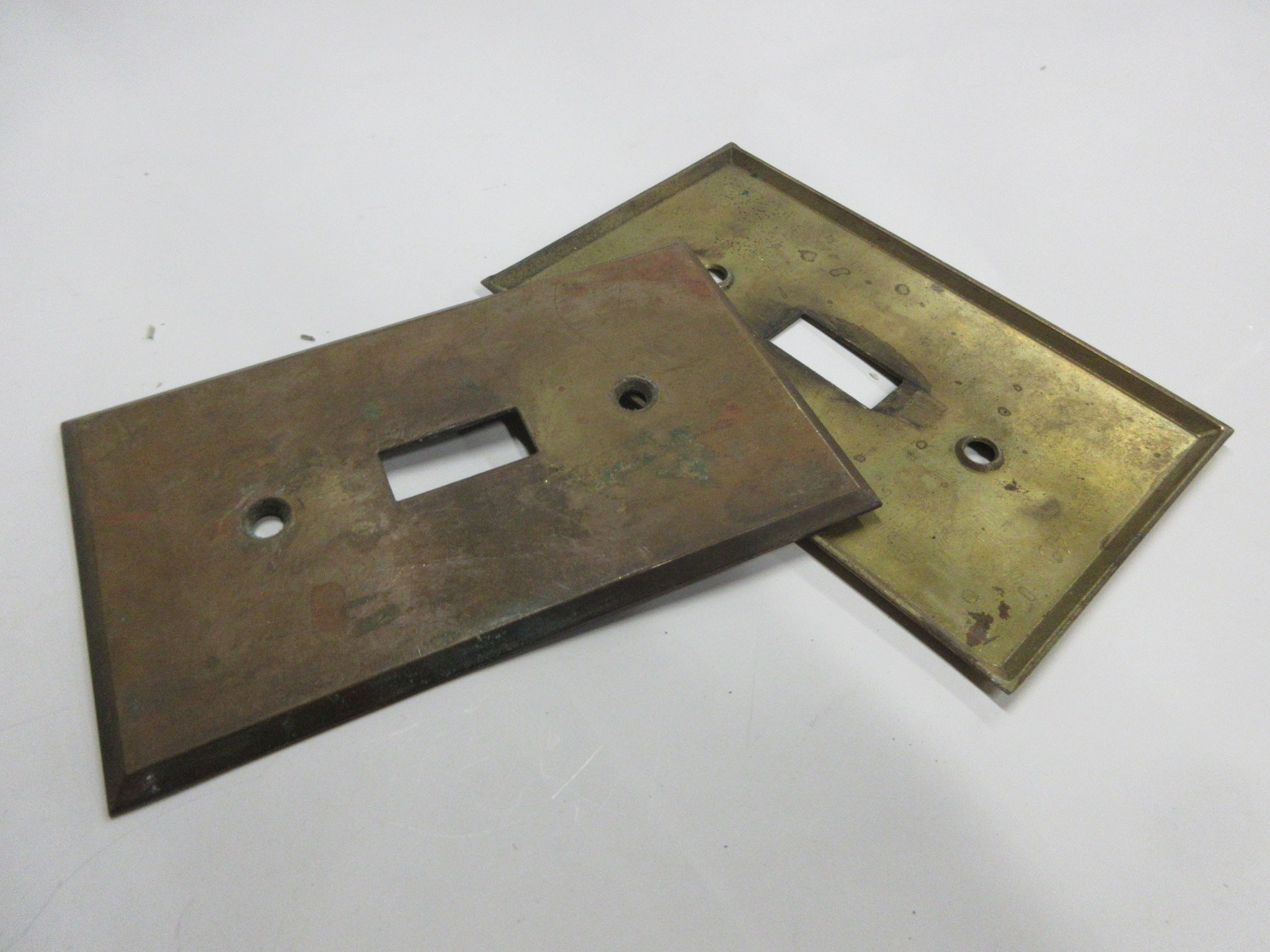 Vintage Brass Single Switch Cover (Set of Two)