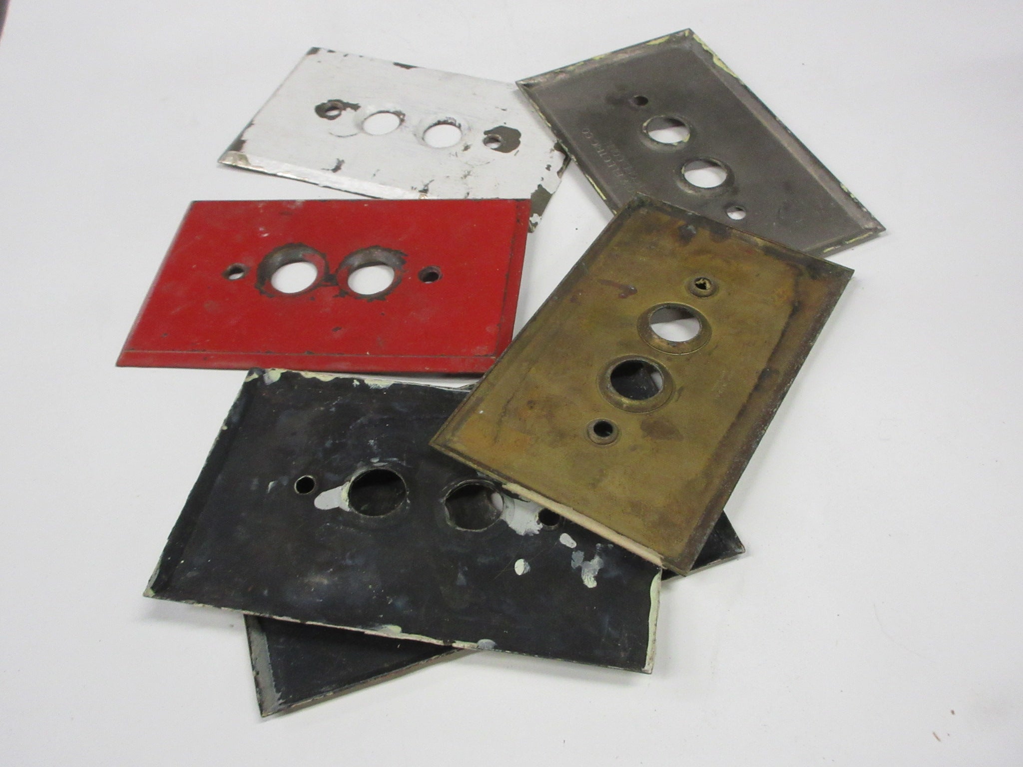 Vintage Push Switch Cover Plates (Set of 6)