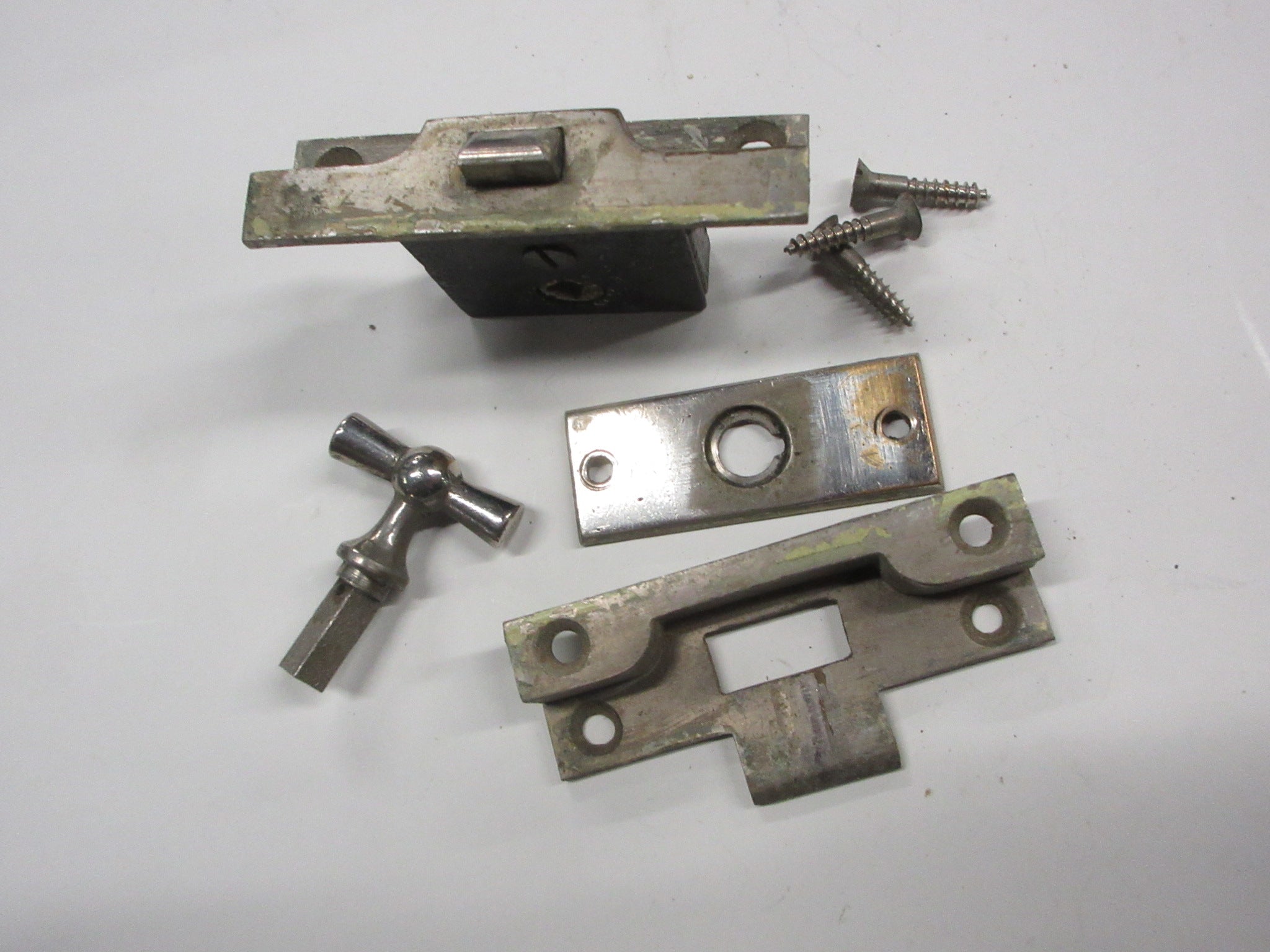 Brass Vintage Cabinet Latch with Mortise