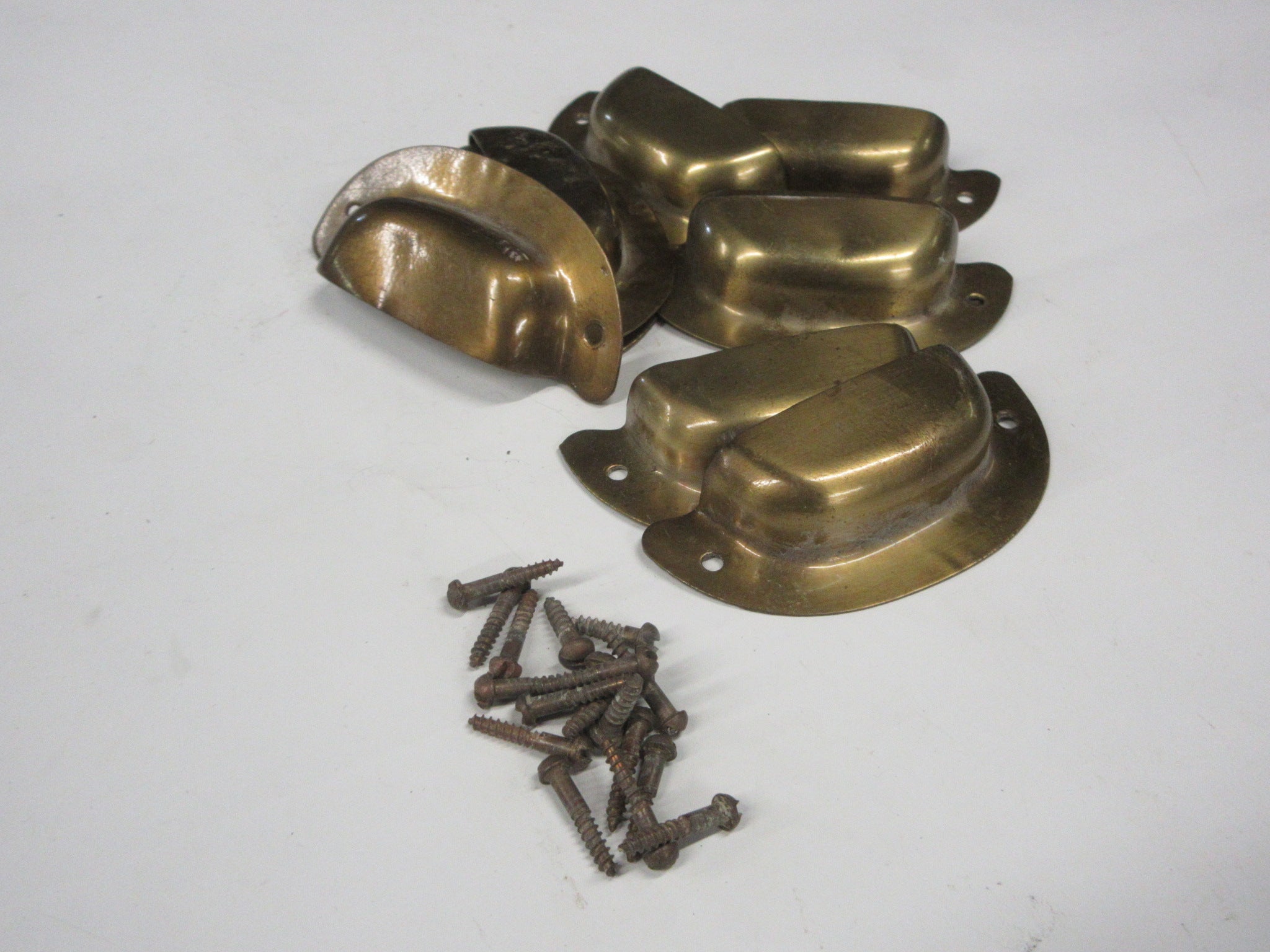 Vintage Brass Apothecary Drawer Pulls (Set of Ten)