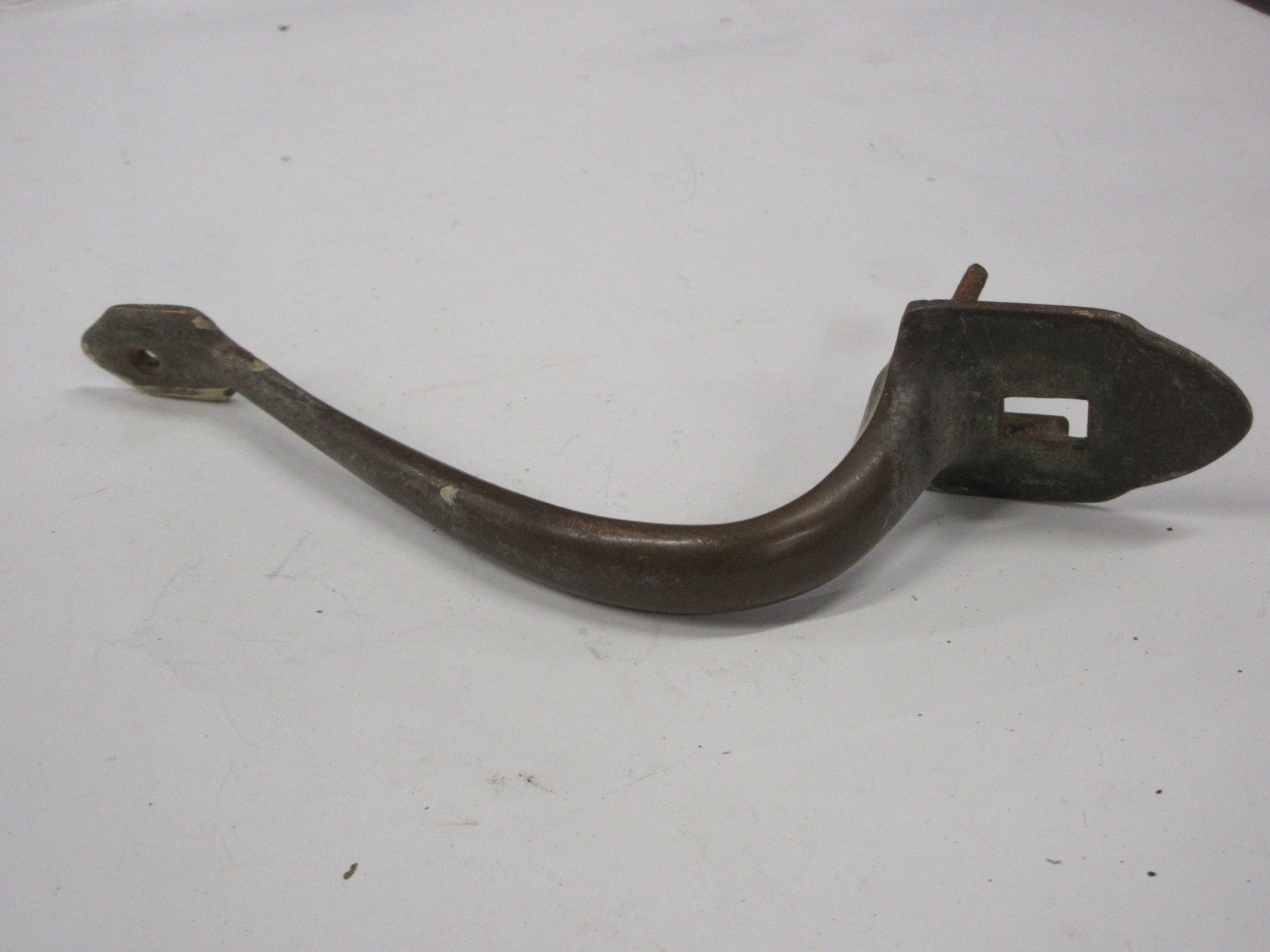 Vintage Brass Thumb Press Door Pull