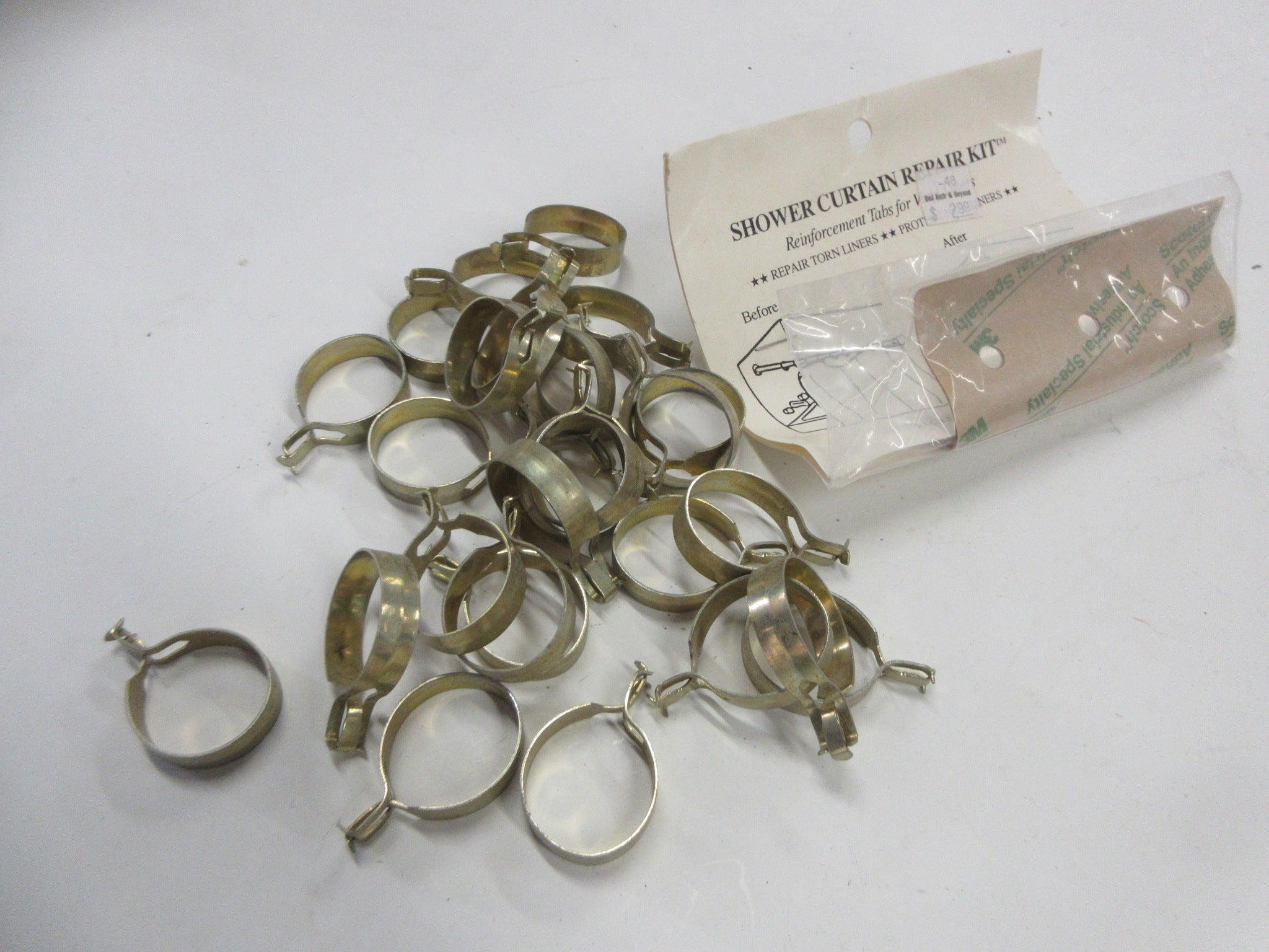 Shower Rings and Curtain Repair Set