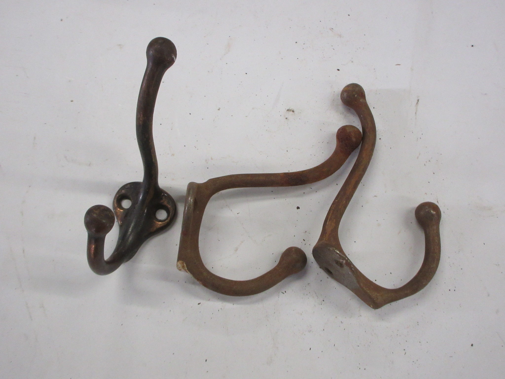 Vintage Double Hooks (Set of Three)