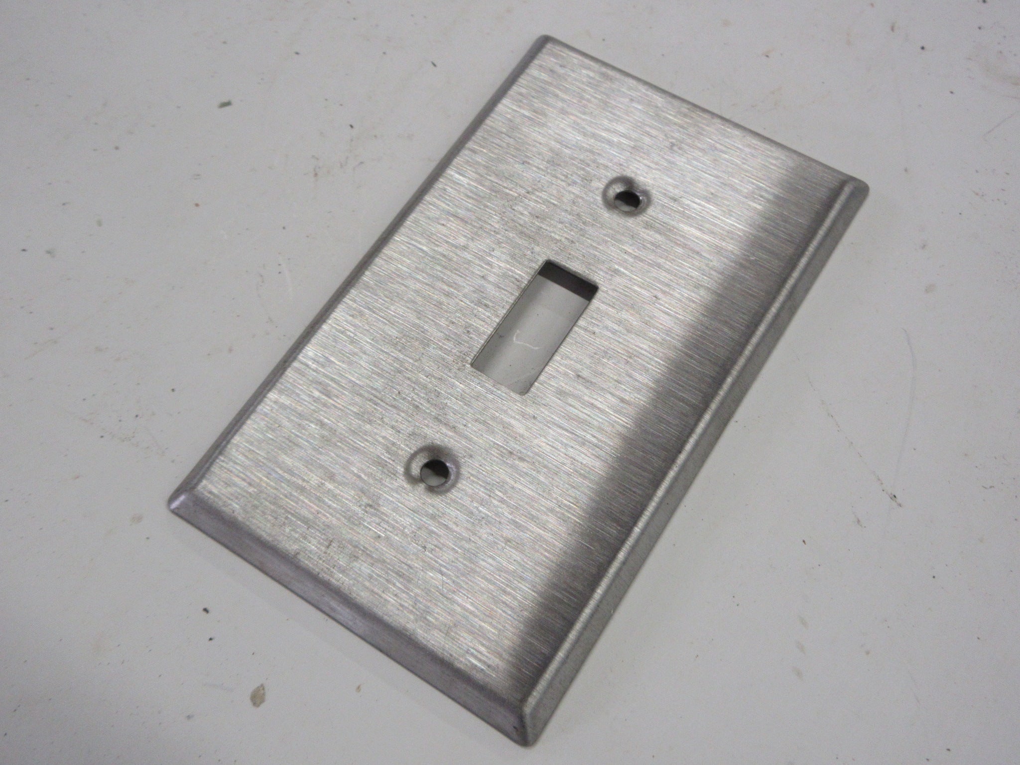 Single Brushed Finish Switch Cover Plate