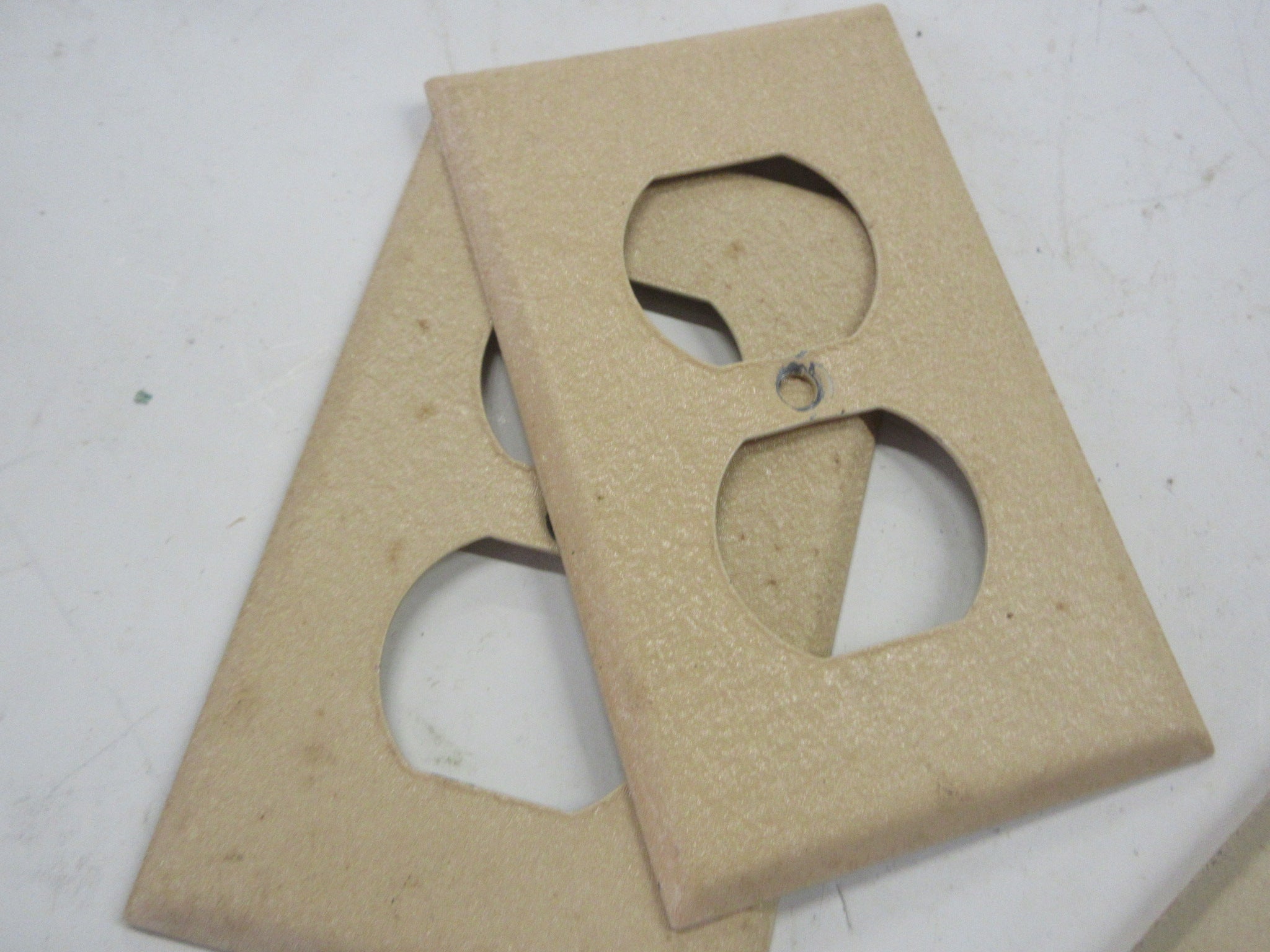 Vintage Textured Outlet Cover Plates (Set of Three)