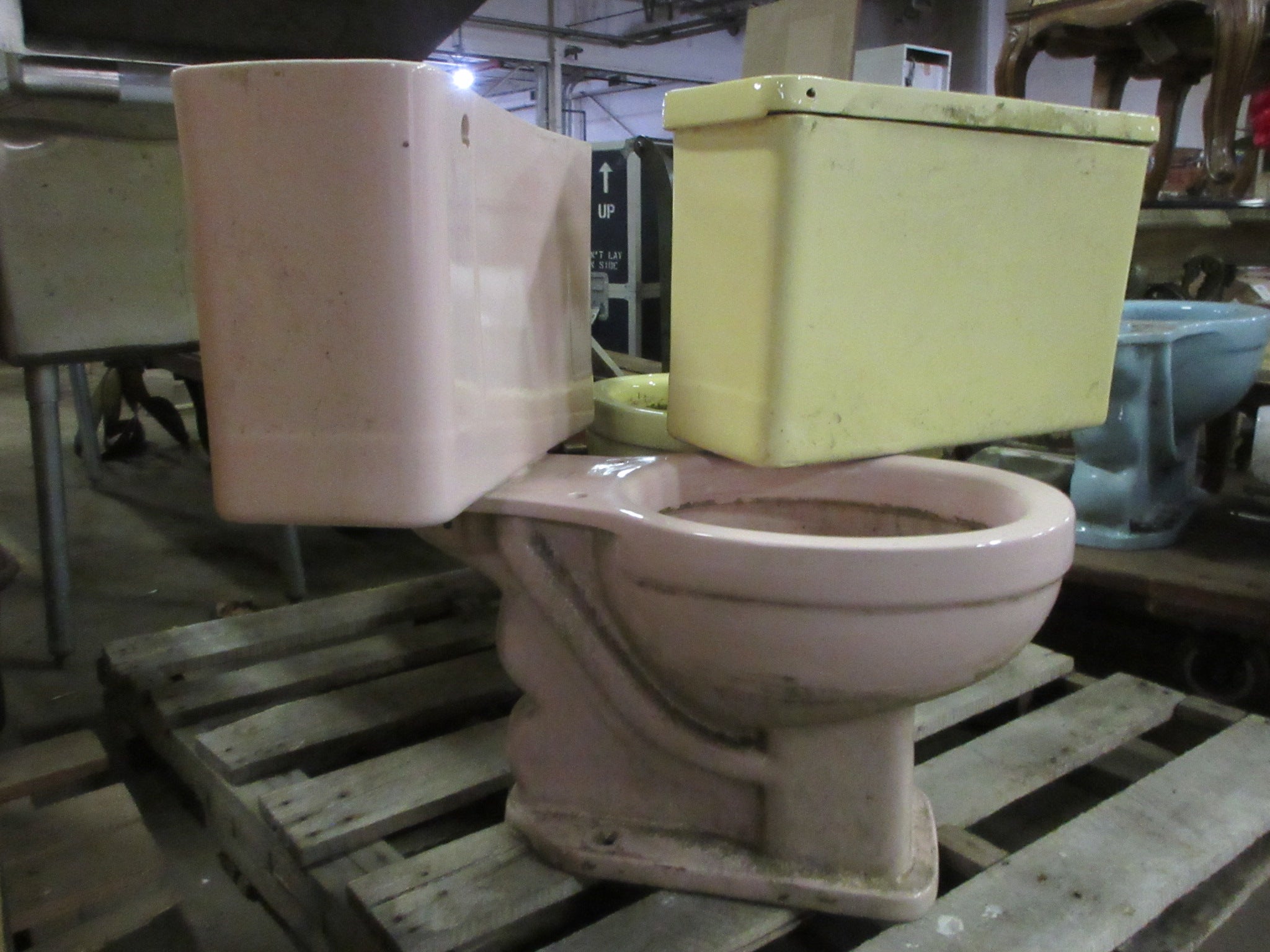 Pink Crane Oxford Toilet